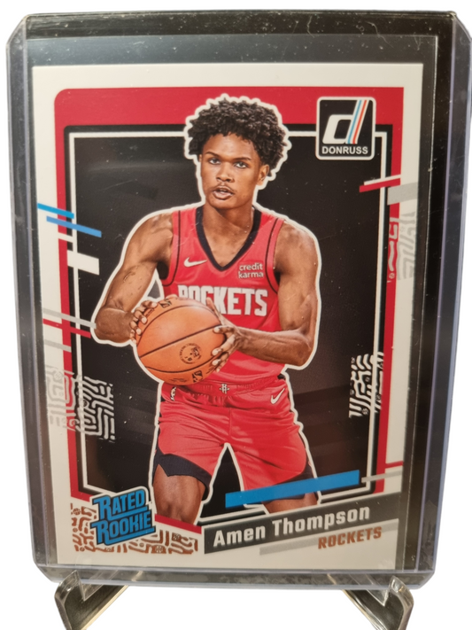 2023-24 Donruss #35 Amen Thompson Rookie Card Rated Rookie