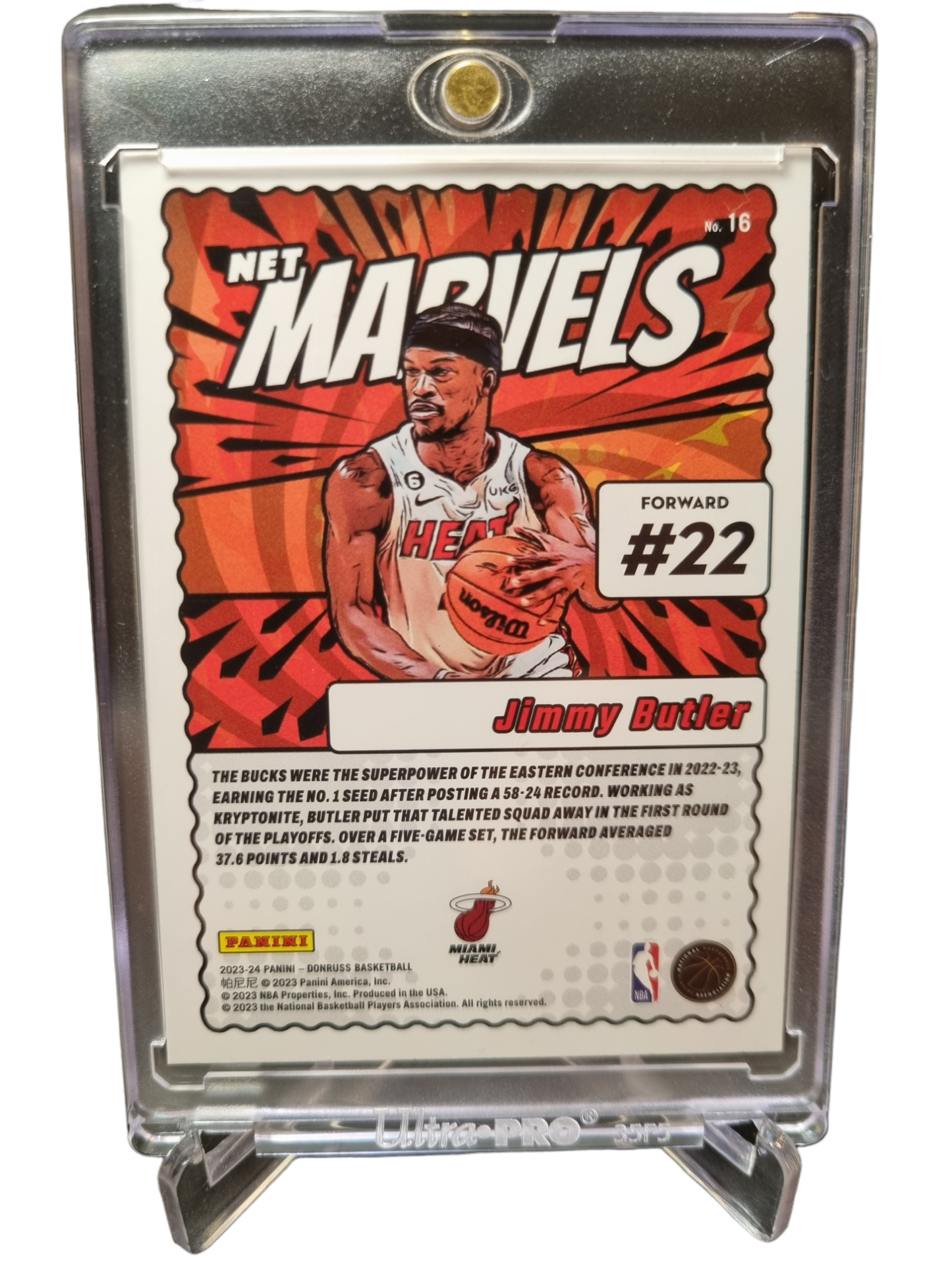 2023-24 Panini Donruss #16 Jimmy Butler Net Marvels Diamond Short Print