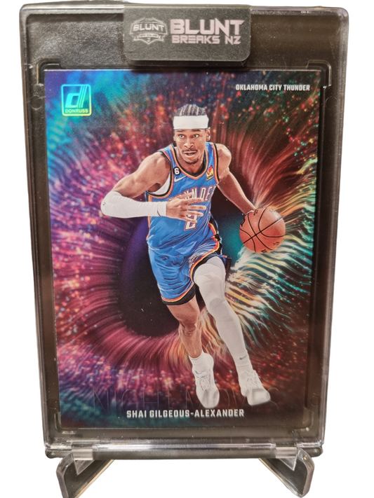 2023-24 Panini Donruss #14 Shai Gilgeous-Alexander Night Moves SSP Case Hit