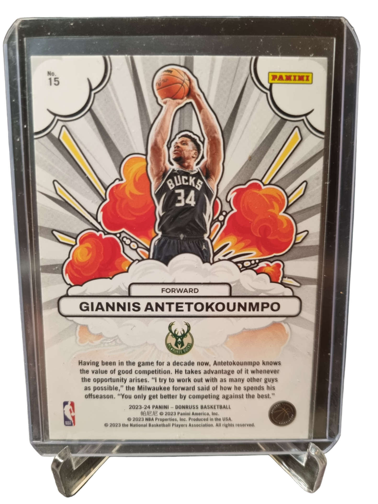 2023-24 Panini Donruss #15 Giannis Antetokounmpo Bomb Squad