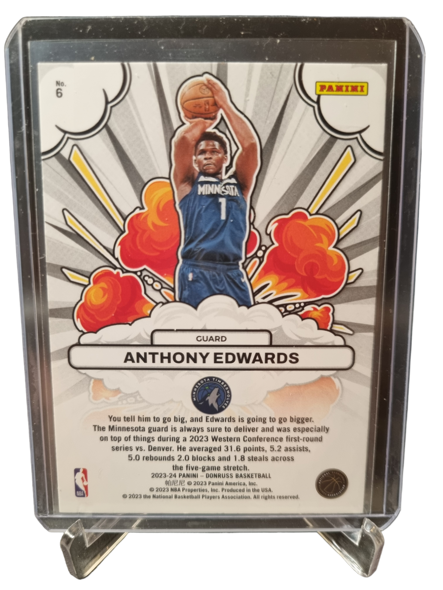 2023-24 Panini Donruss #6 Anthony Edwards Bomb Squad