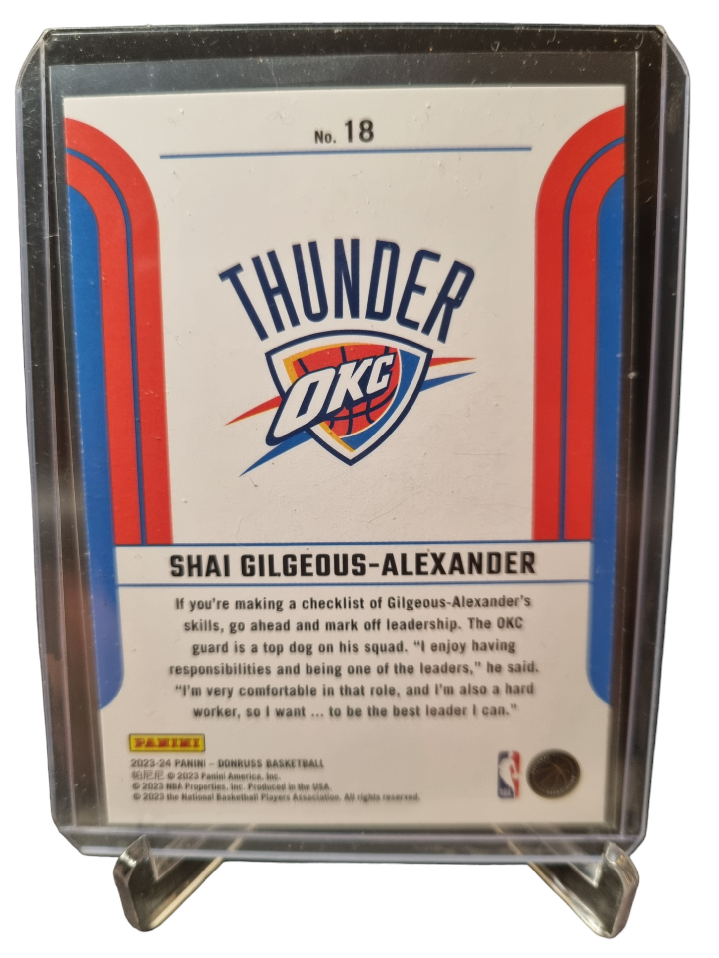 2023-24 Panini Donruss #18 Shai Gilgeous-Alexander Franchise Features