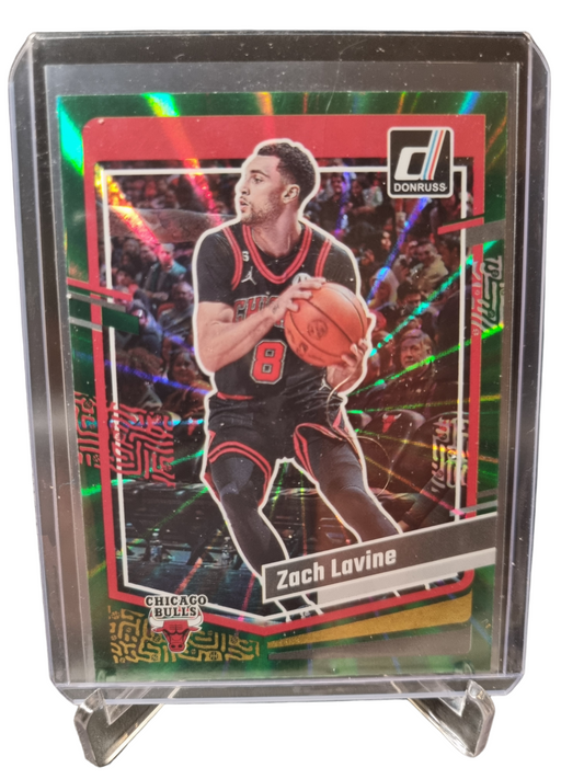 2023-24 Panini Donruss #28 Zach Lavine Green Laser
