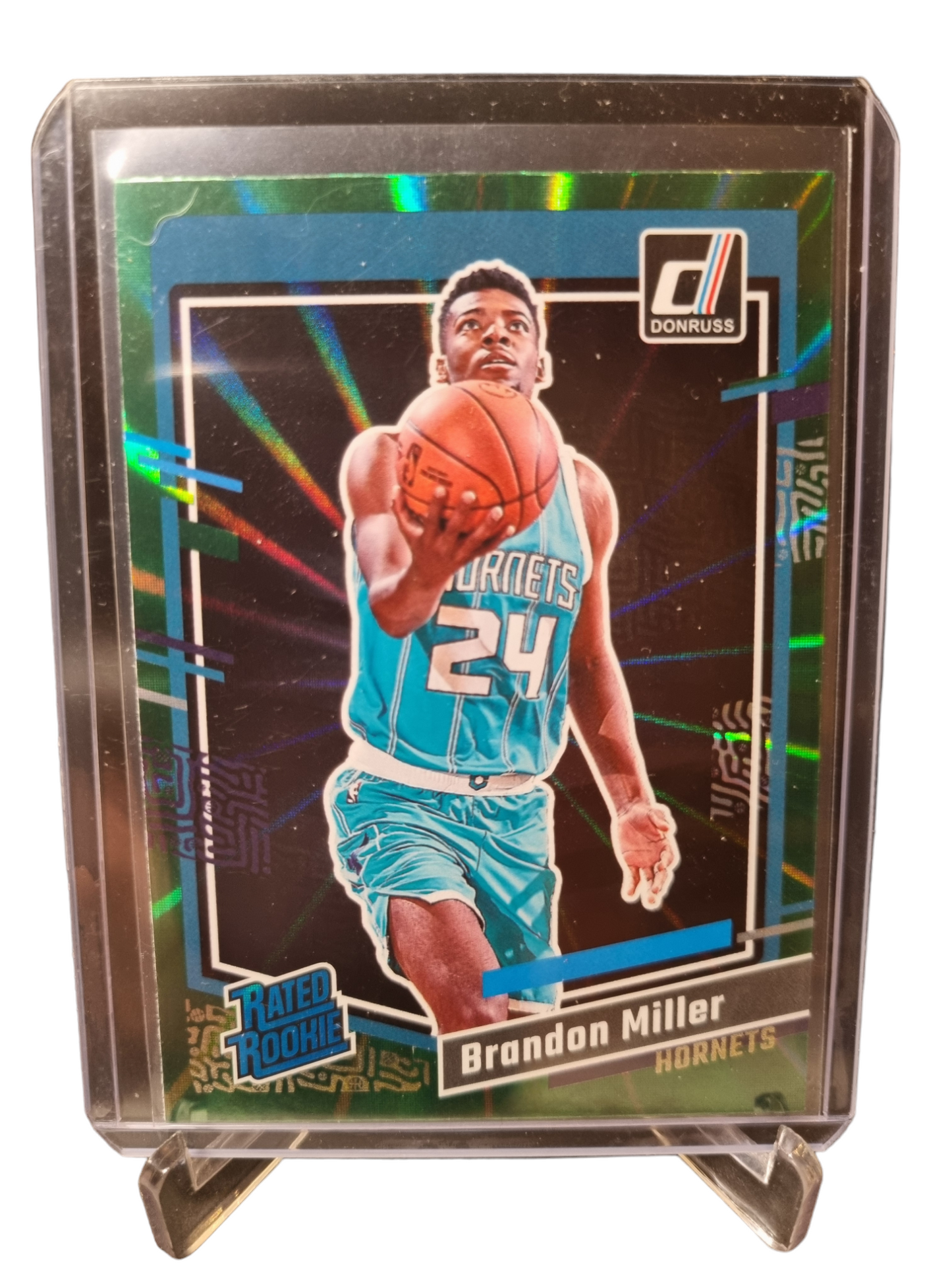 2023-24 Panini Donruss #226 Brandon Miller Rated Rookie Green Laser  Holo