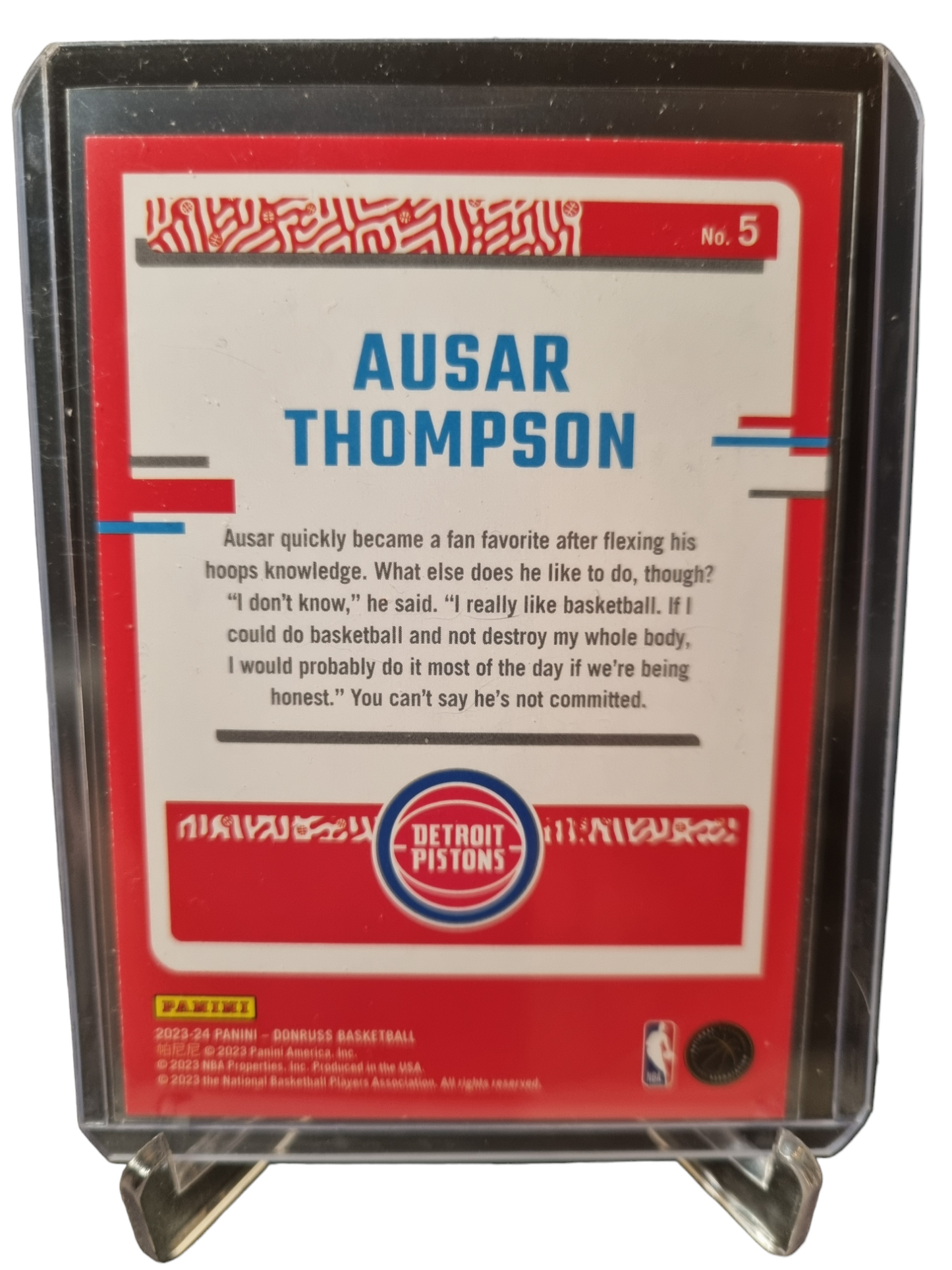 2023-24 Donruss #5 Ausar Thompson Rookie Card The Rookies