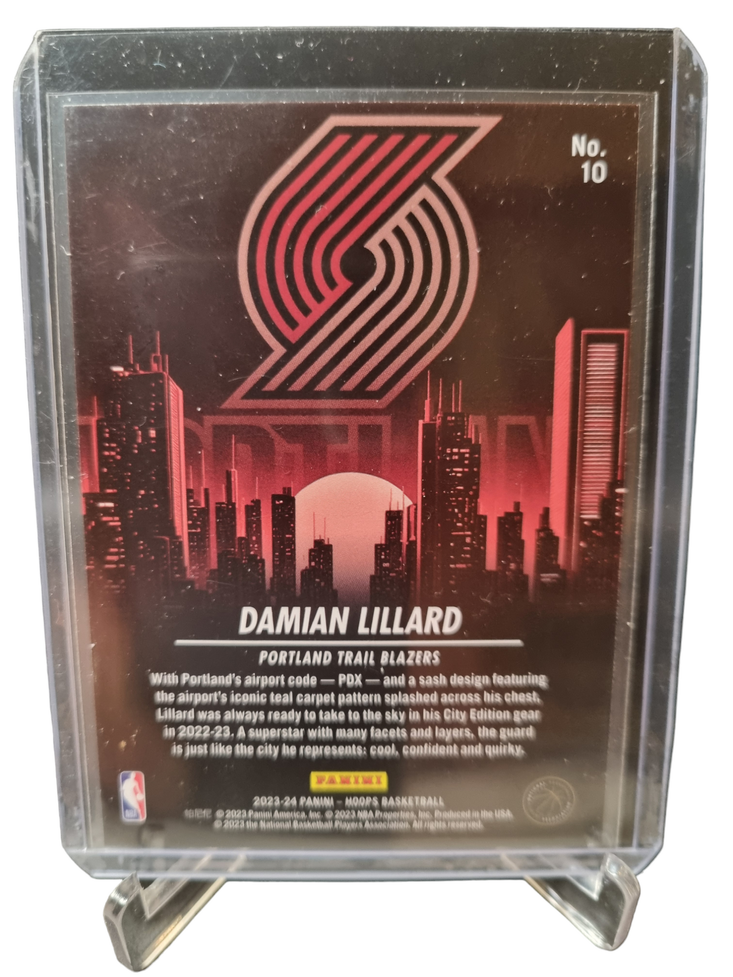 2023-24 Panini Hoops #10 Damian Lillard City Edition