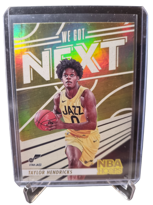 2023-24 Panini Hoops #7 Taylor Hendricks Rookie Card We Got Next Holo