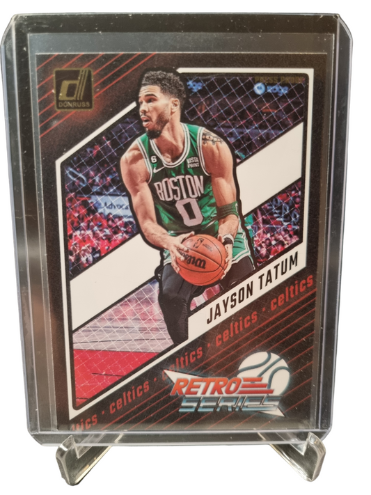 2023-24 Panini Donruss #21 Jayson Tatum Retro Series Gold Press Proof