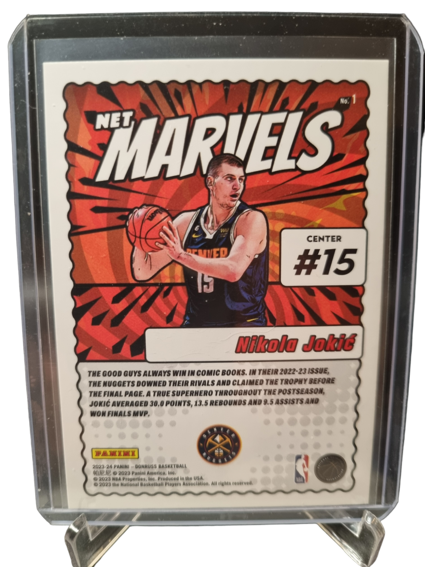 2023-24 Panini Donruss #1 Nikola Jokic Net Marvels