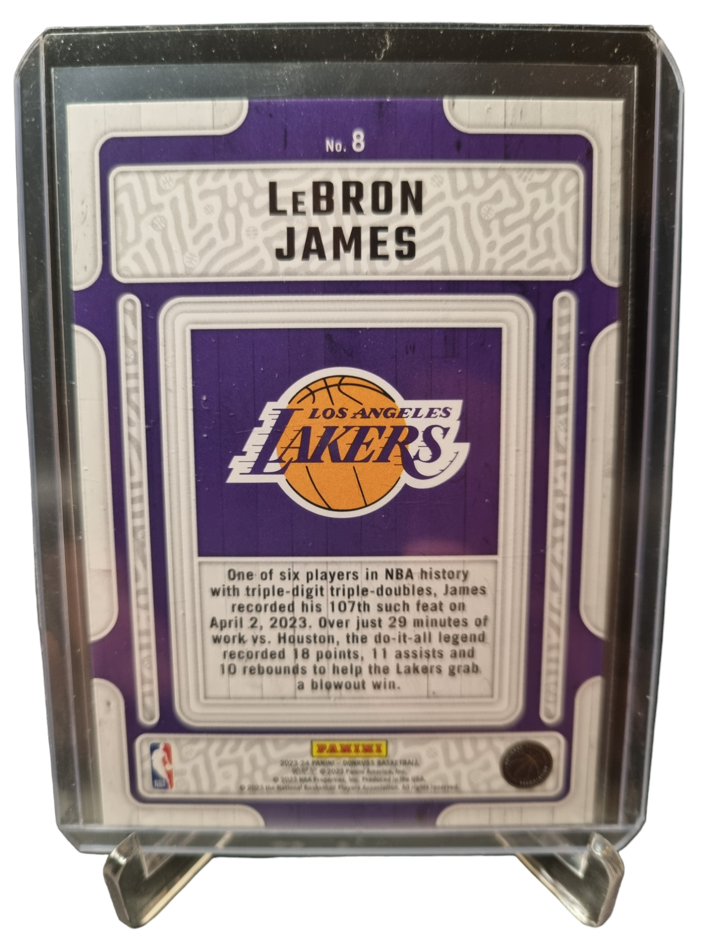 2023-24 Panini Donruss #8 Lebron James Hardwood Masters