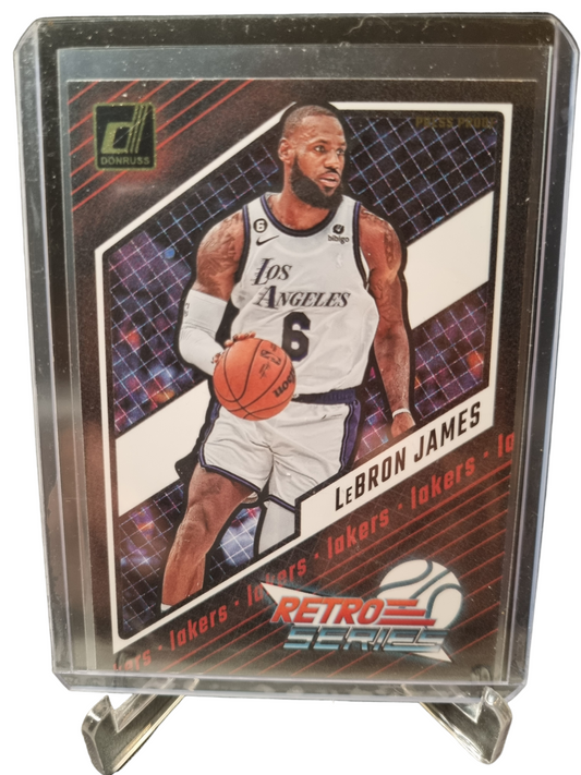 2023-24 Panini Donruss #13 Lebron James Retro Series Gold Press Proof