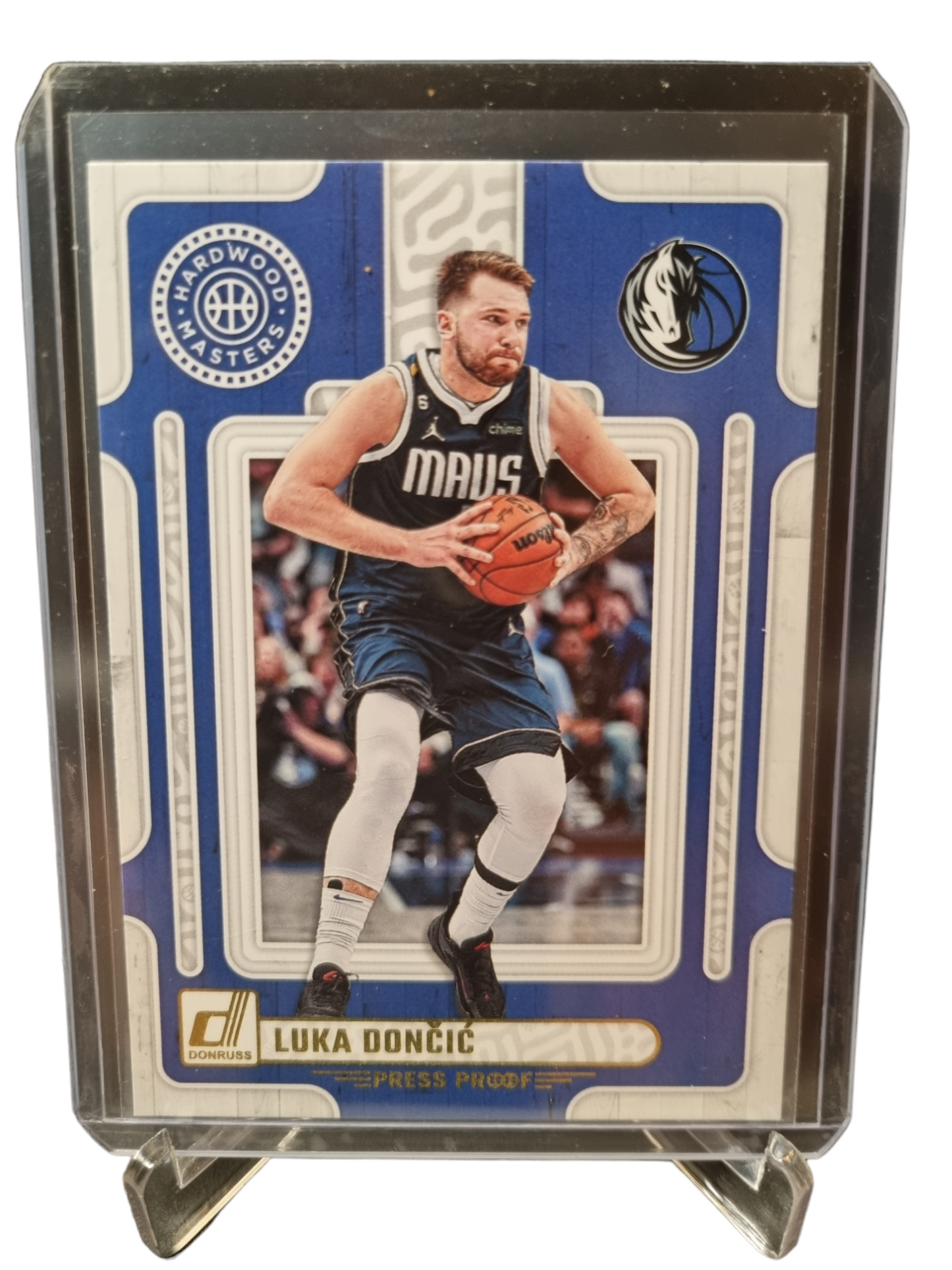 2023-24 Panini Donruss #15 Luka Doncic Hardwood Masters Gold Press Proof