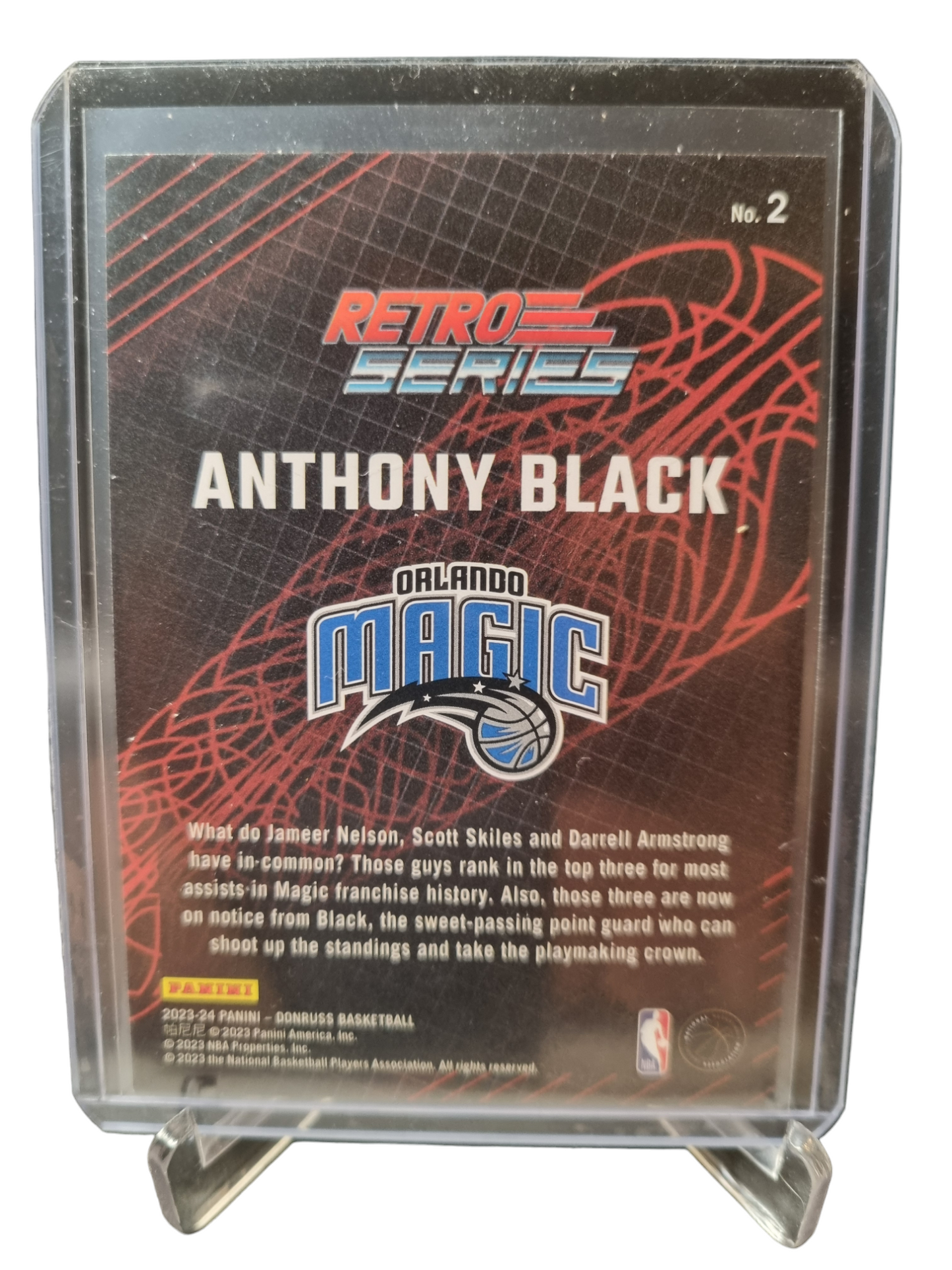 2023-24 Panini Donruss #2 Anthony Black Rookie Card Retro Series