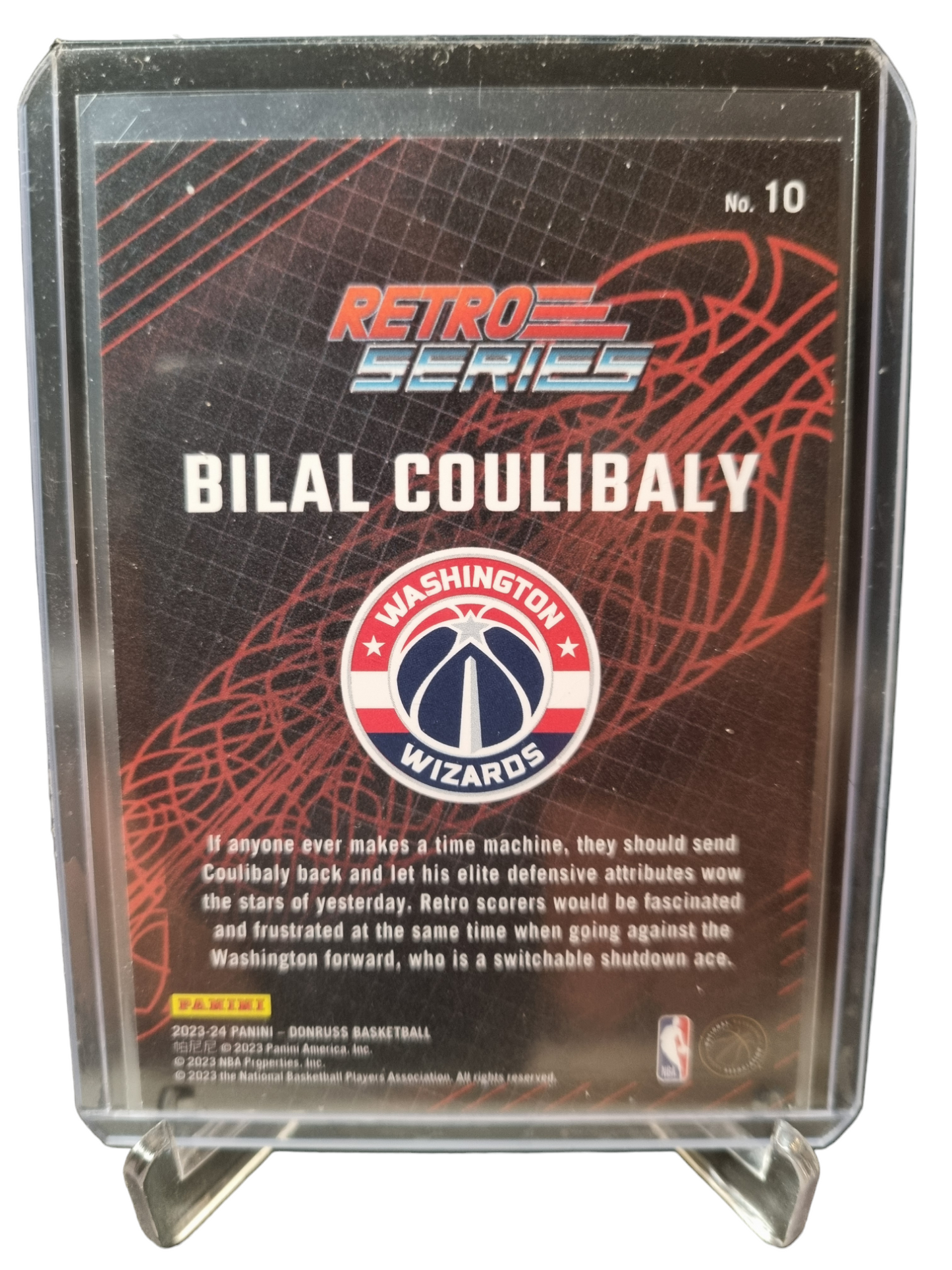 2023-24 Donruss #10 Bilal Coulibaly Rookie Card Retro Series Purple Press Proof