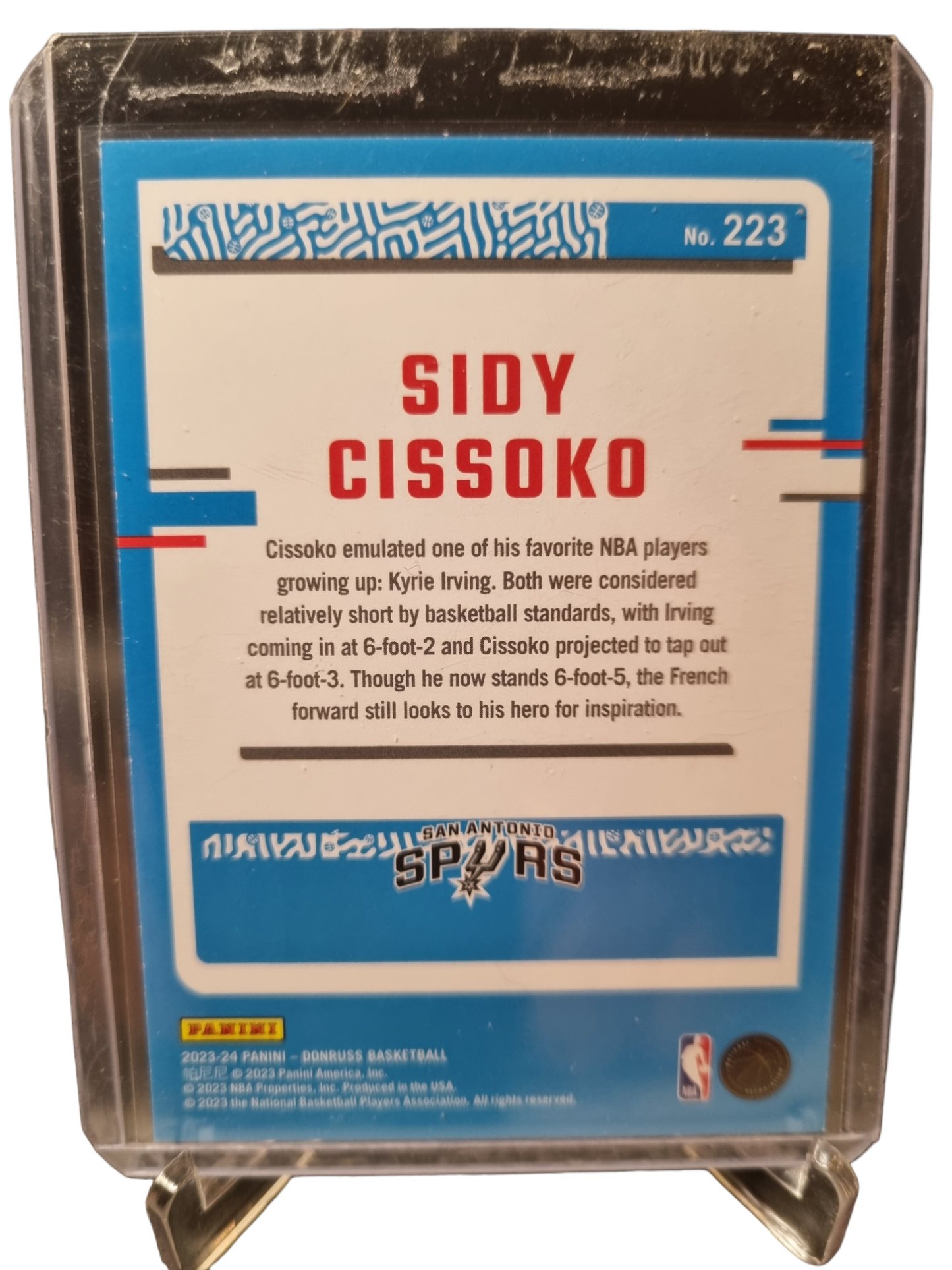 2023-24 Panini Donruss #223 Sidy Cissoko Rated Rookie Press Proof 137/199