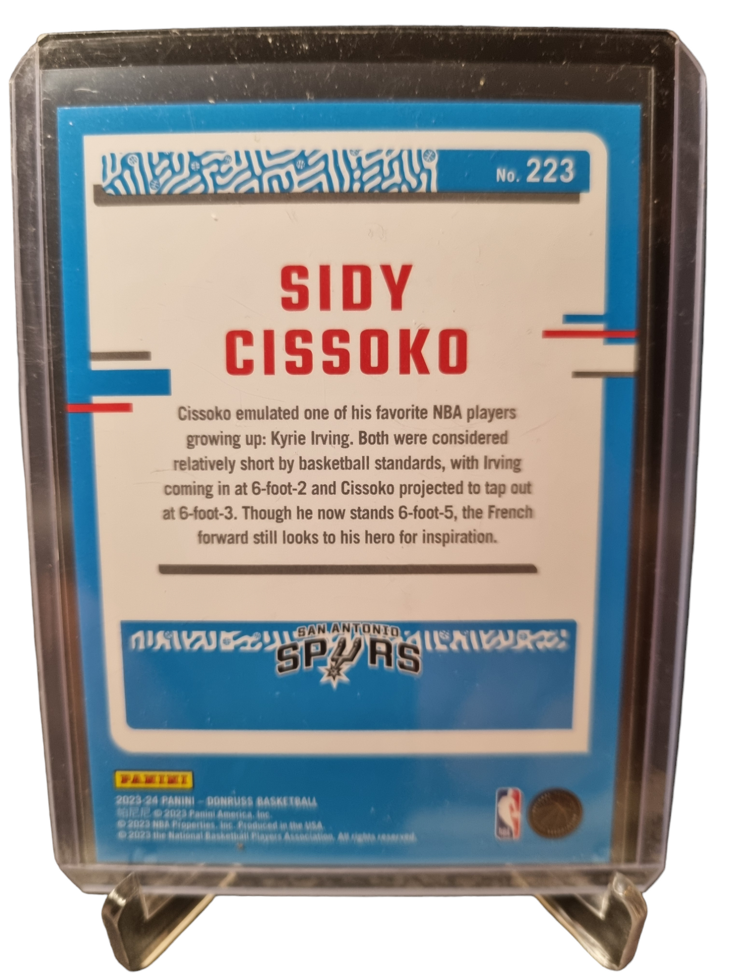 2023-24 Panini Donruss #223 Sidy Cissoko Rated Rookie Silver Laser Press Proof 052/149