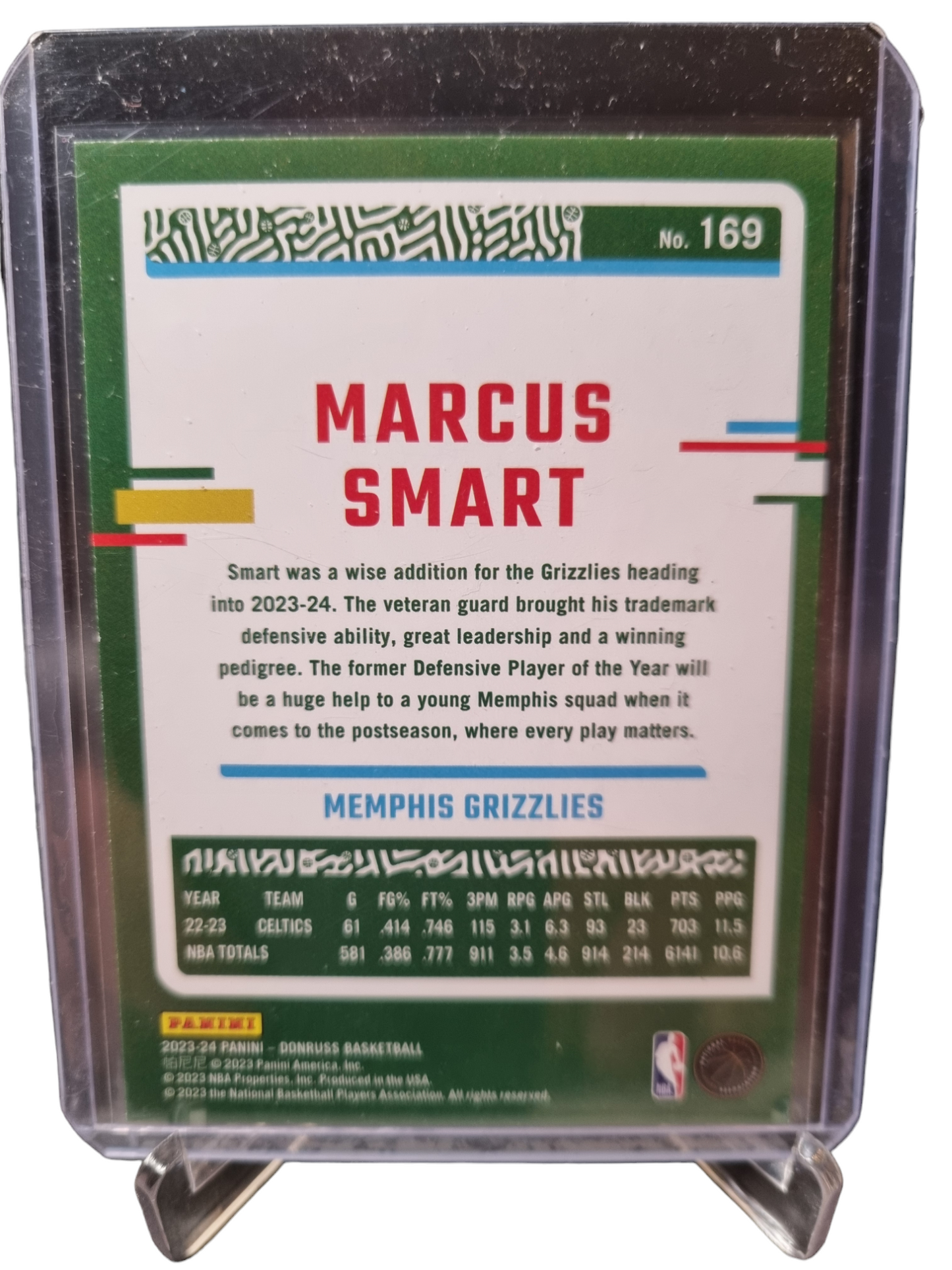 2023-24 Panini Donruss #169 Marcus Smart Press Proof 111/199