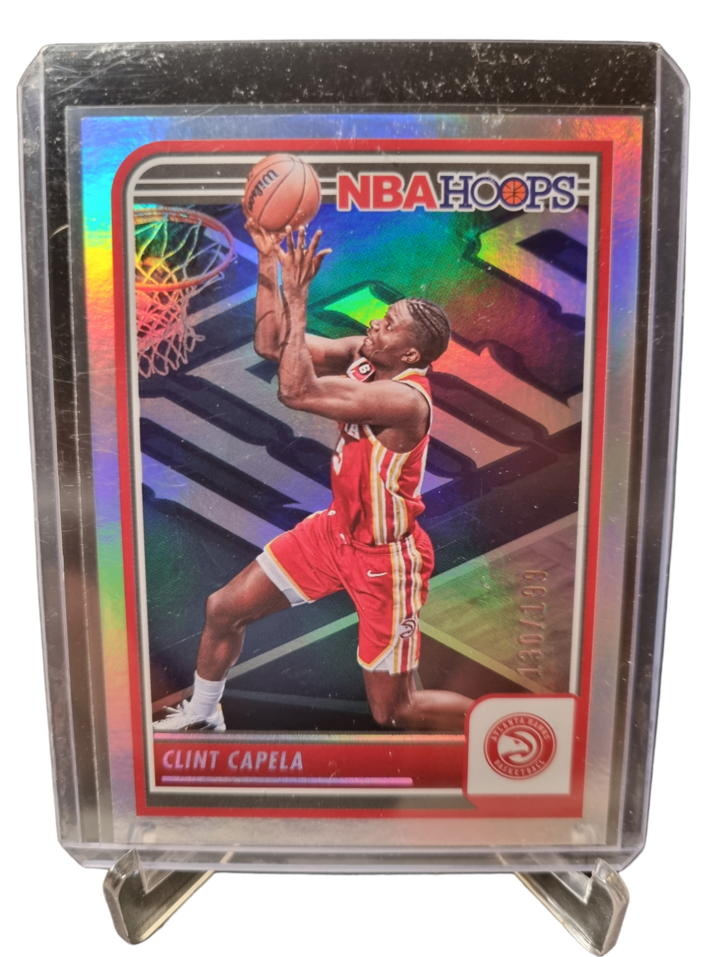 2023-24 Panini Hoops #143 Clint Capella Silver Holo 130/199