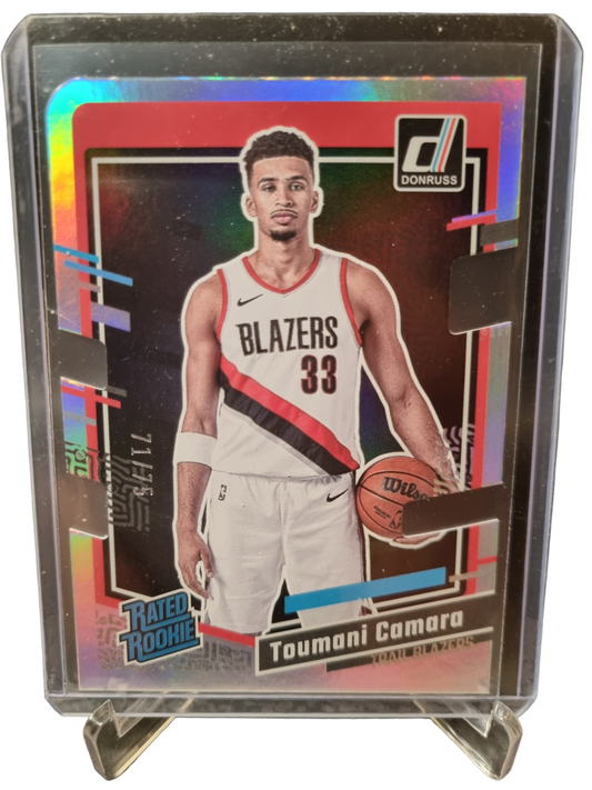 2023-24 Panini Donruss #245 Toumani Camara Rated Rookie Silver Holo Die Cut 71/75