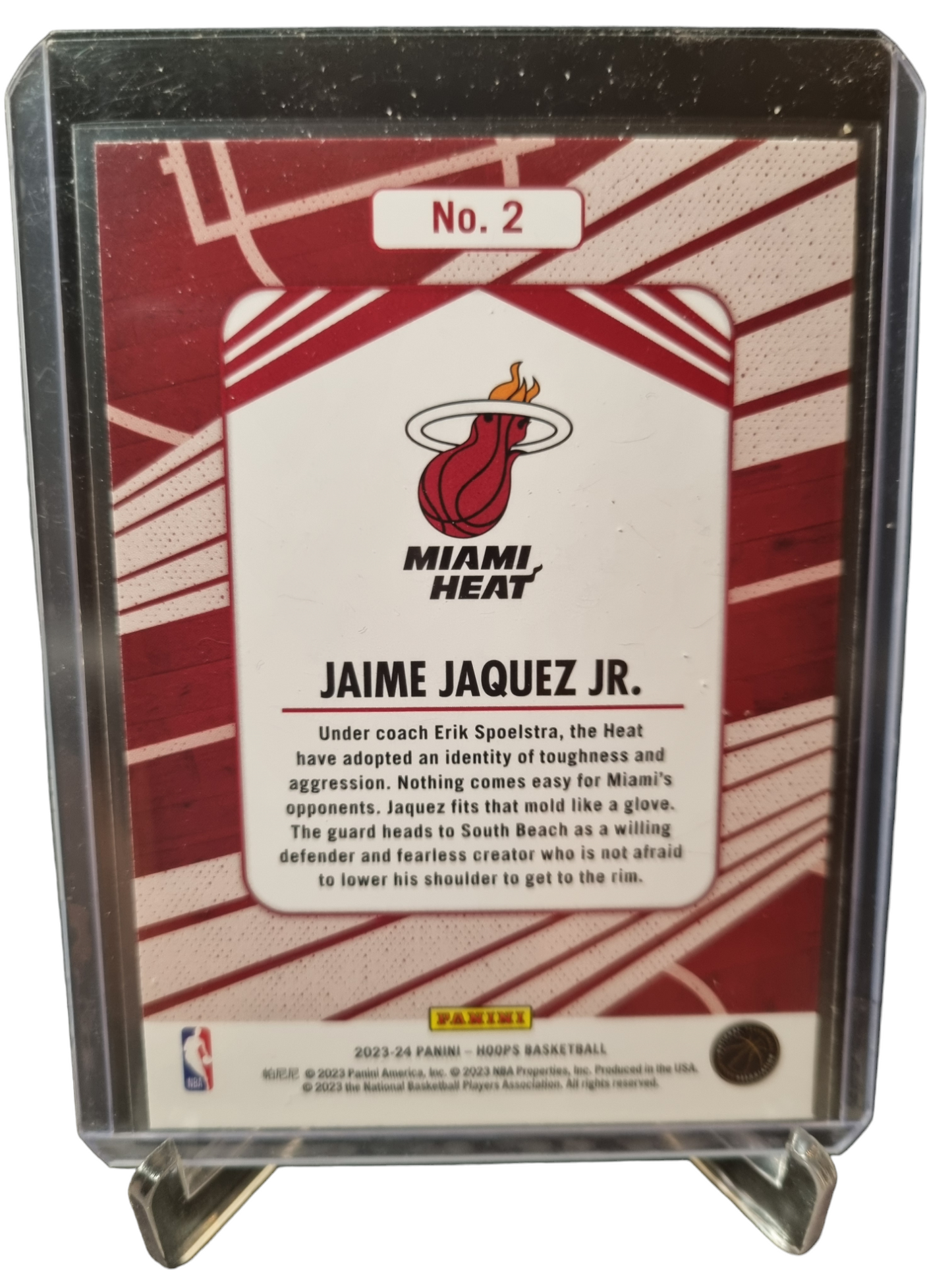 2023-24 Panini Hoops #2 Jamie Jaquez JR Rookie Card We Got Next