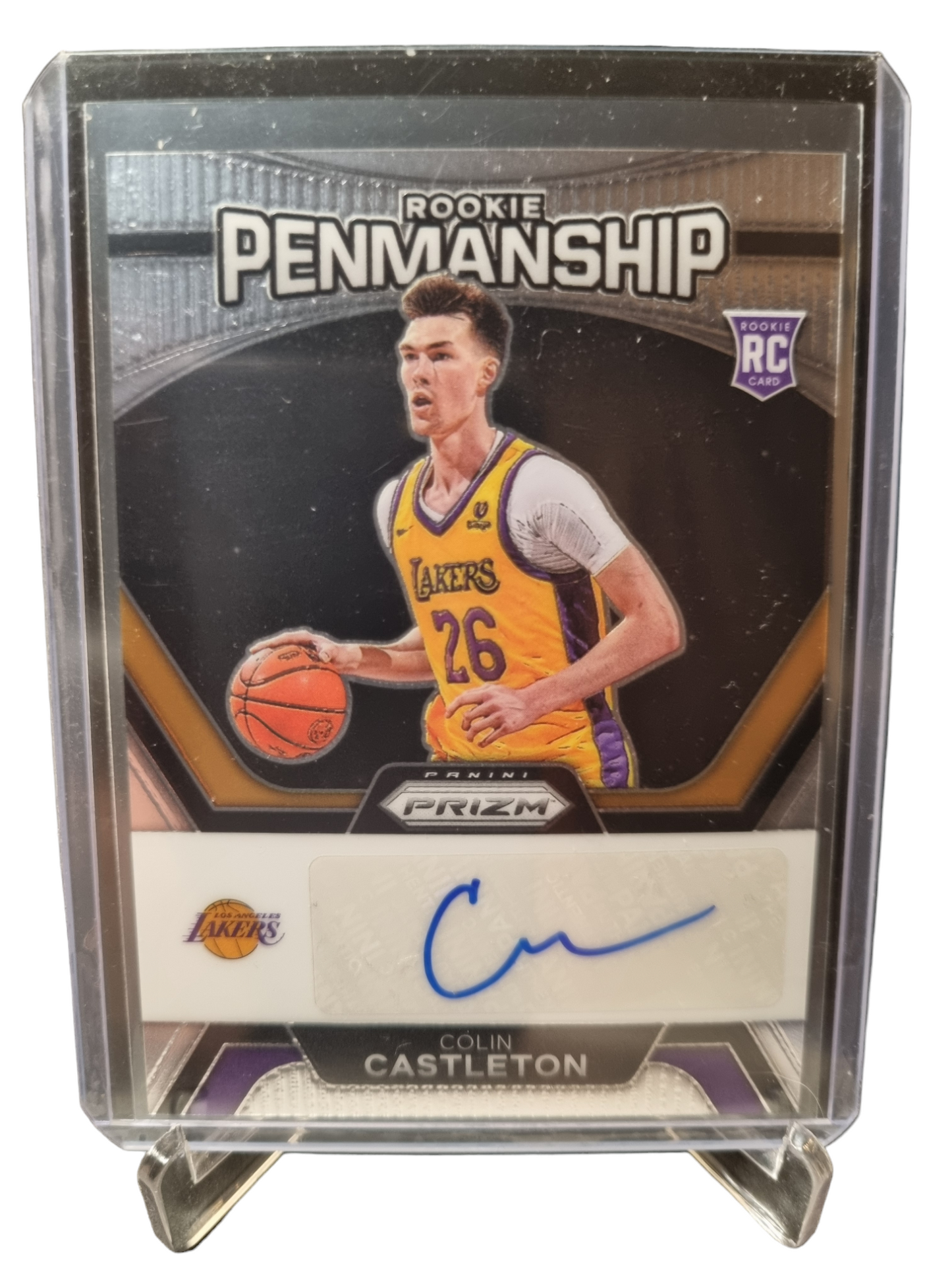 2023-24 Prizm #RP-CTL Colin Castleton Rookie Card Rookie Penmanship Autograph