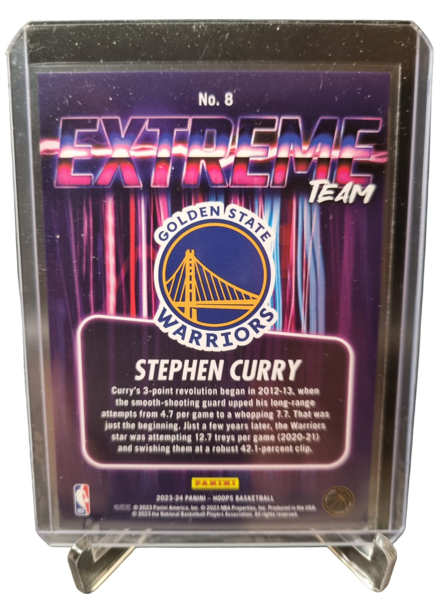 2023-24 Panini Hoops #8 Stephen Curry Extreme Team