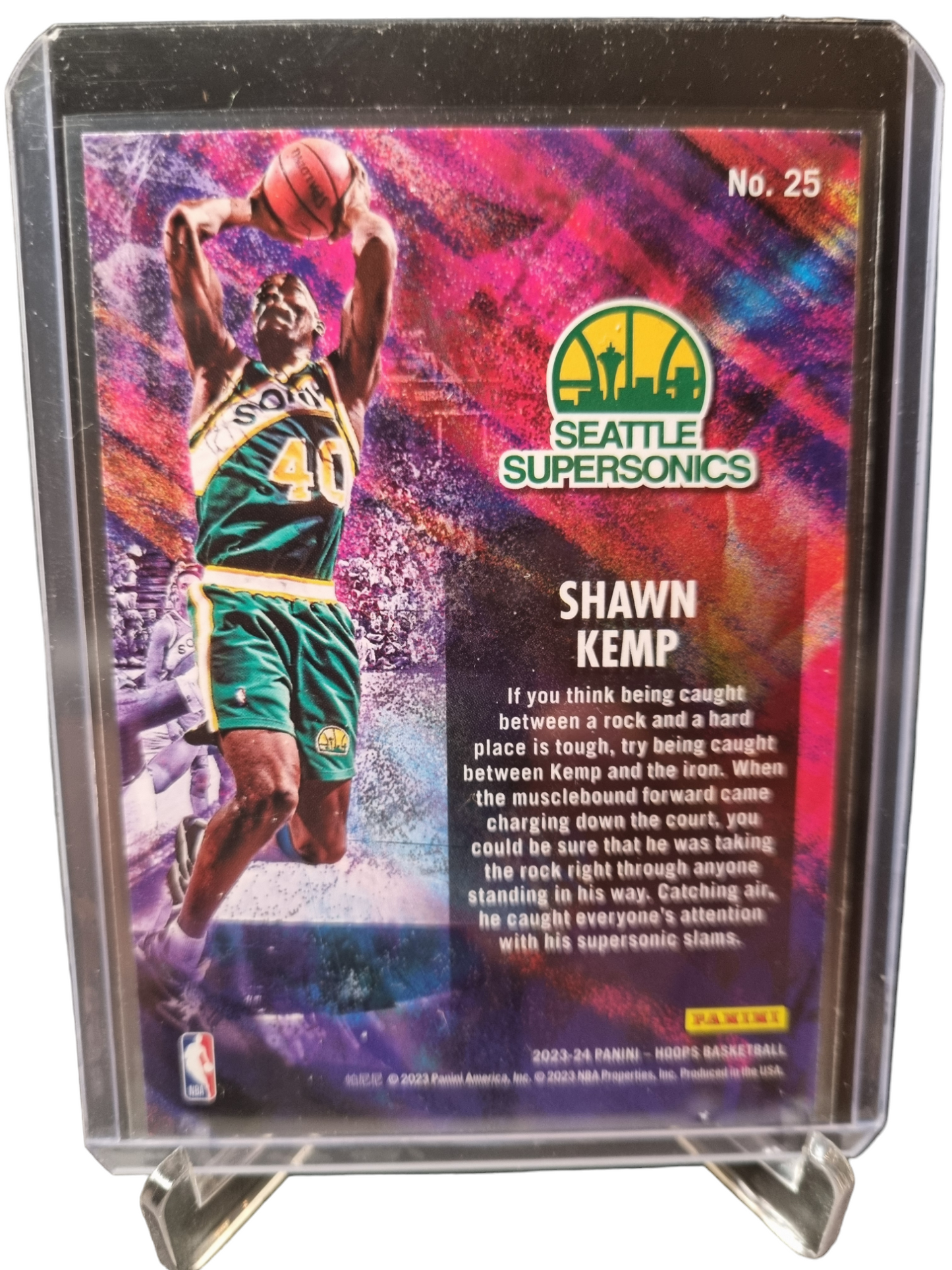 2023-24 Panini Hoops #25 Shawn Kemp Jam-Tastic Holo