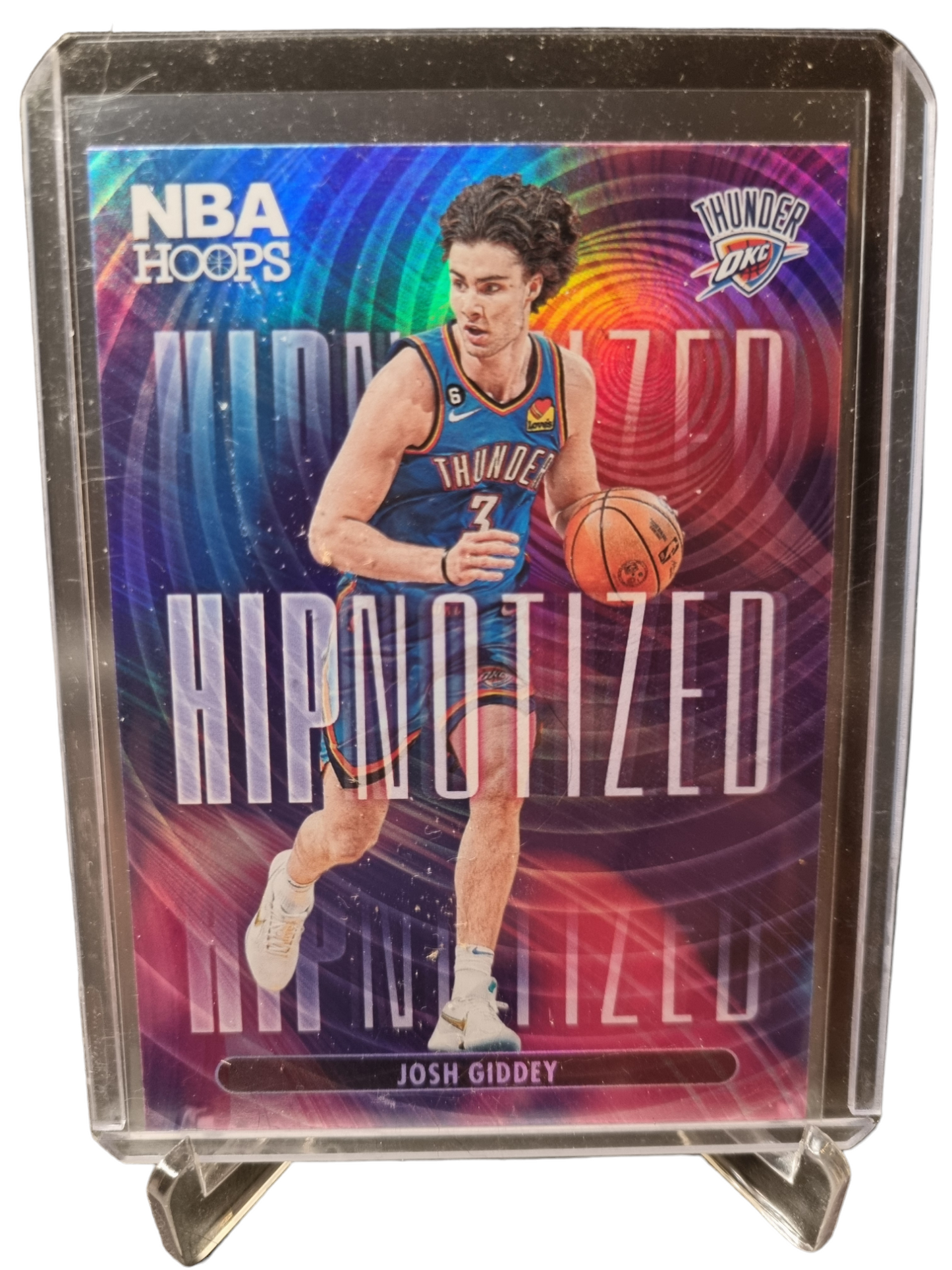 2023-24 Panini Hoops #12 Josh Giddey Hipnotized Holo