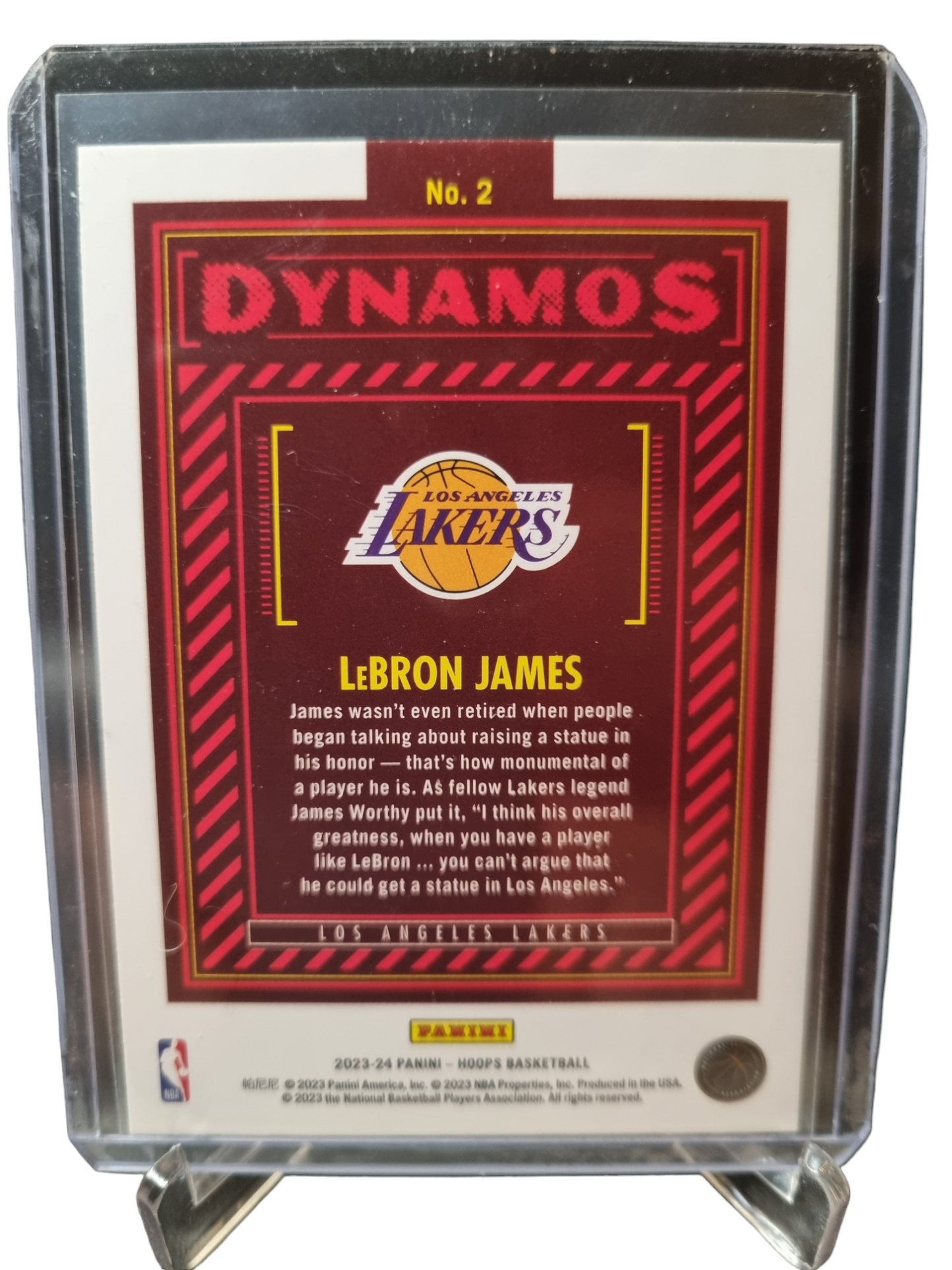 2023-24 Panini Hoops Winter #2 Lebron James Dynomos