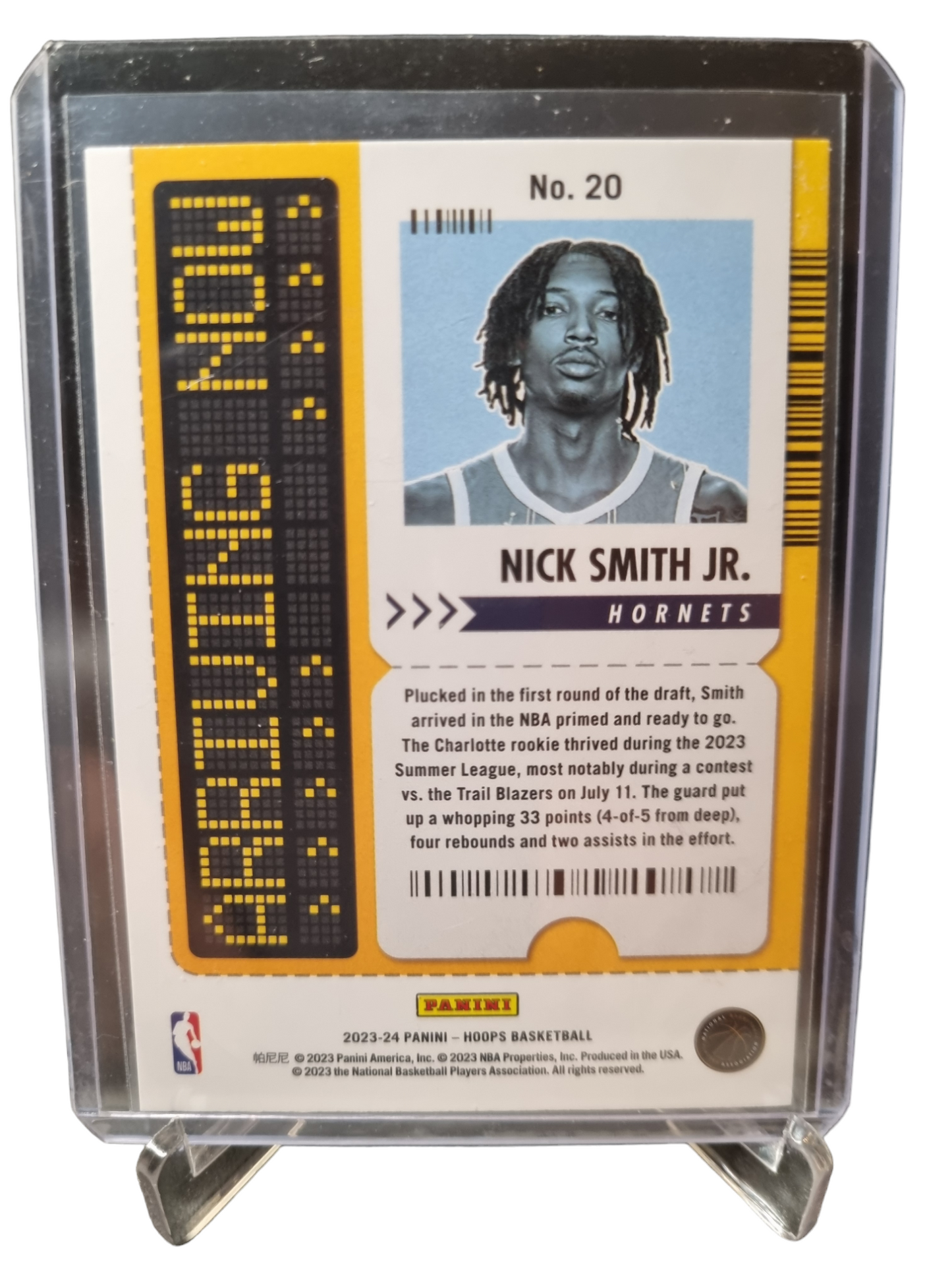 2023-24 Panini Hoops Winter #20 Nick Smith JR Rookie Card Arriving Now