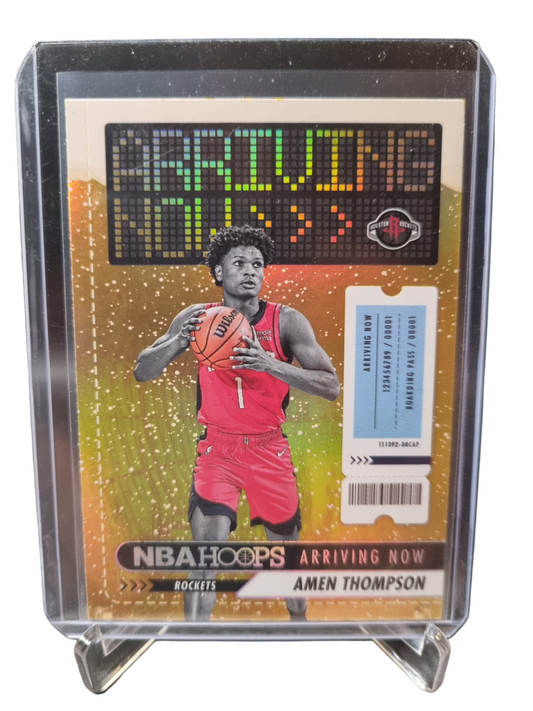 2023-24 Hoops Winter #18 Amen Thompson Rookie Card Arriving Now Holo