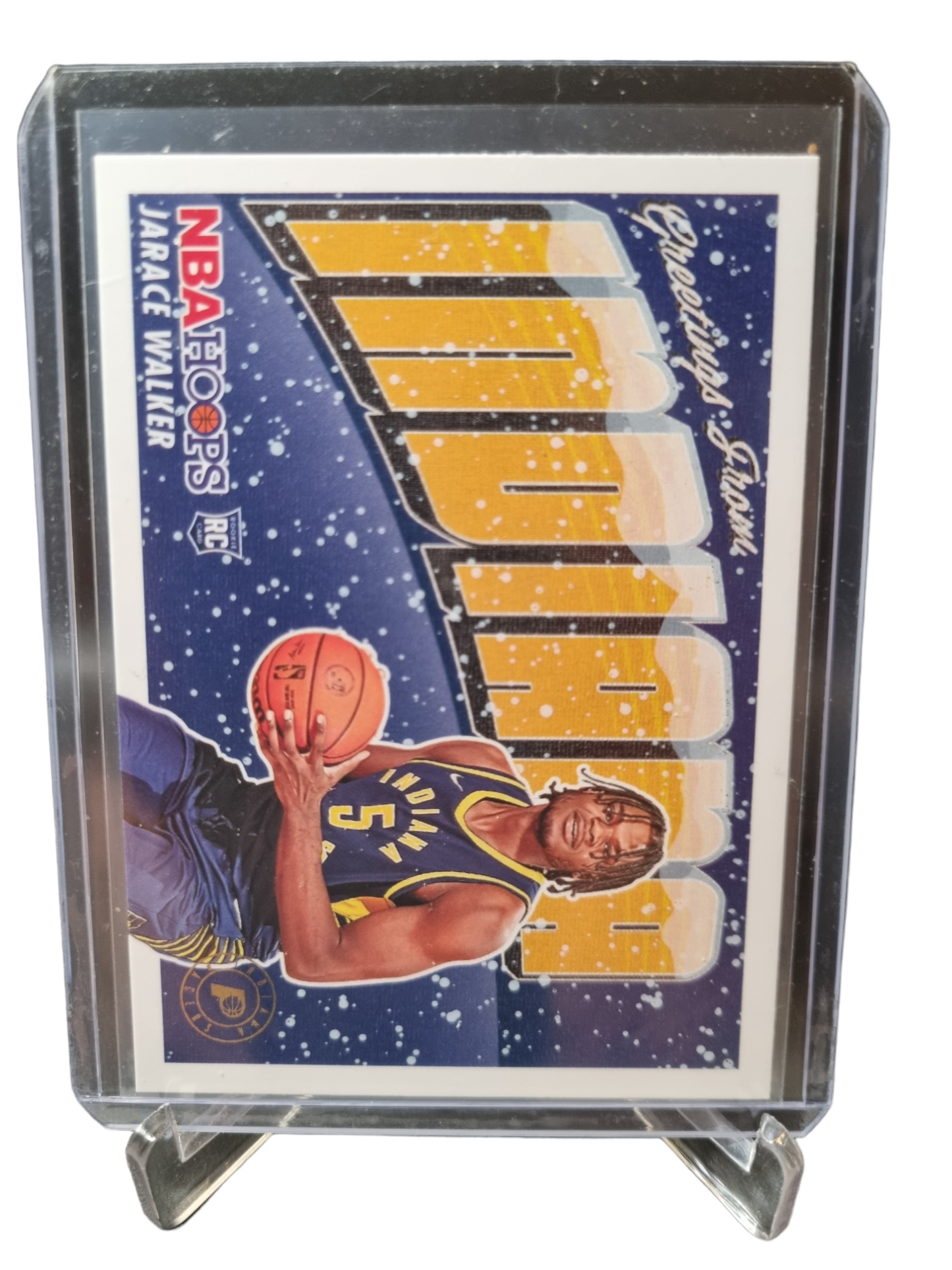 2023-24 Hoops Winter #12 Jarace Walker Rookie Card Greetings From Indiana