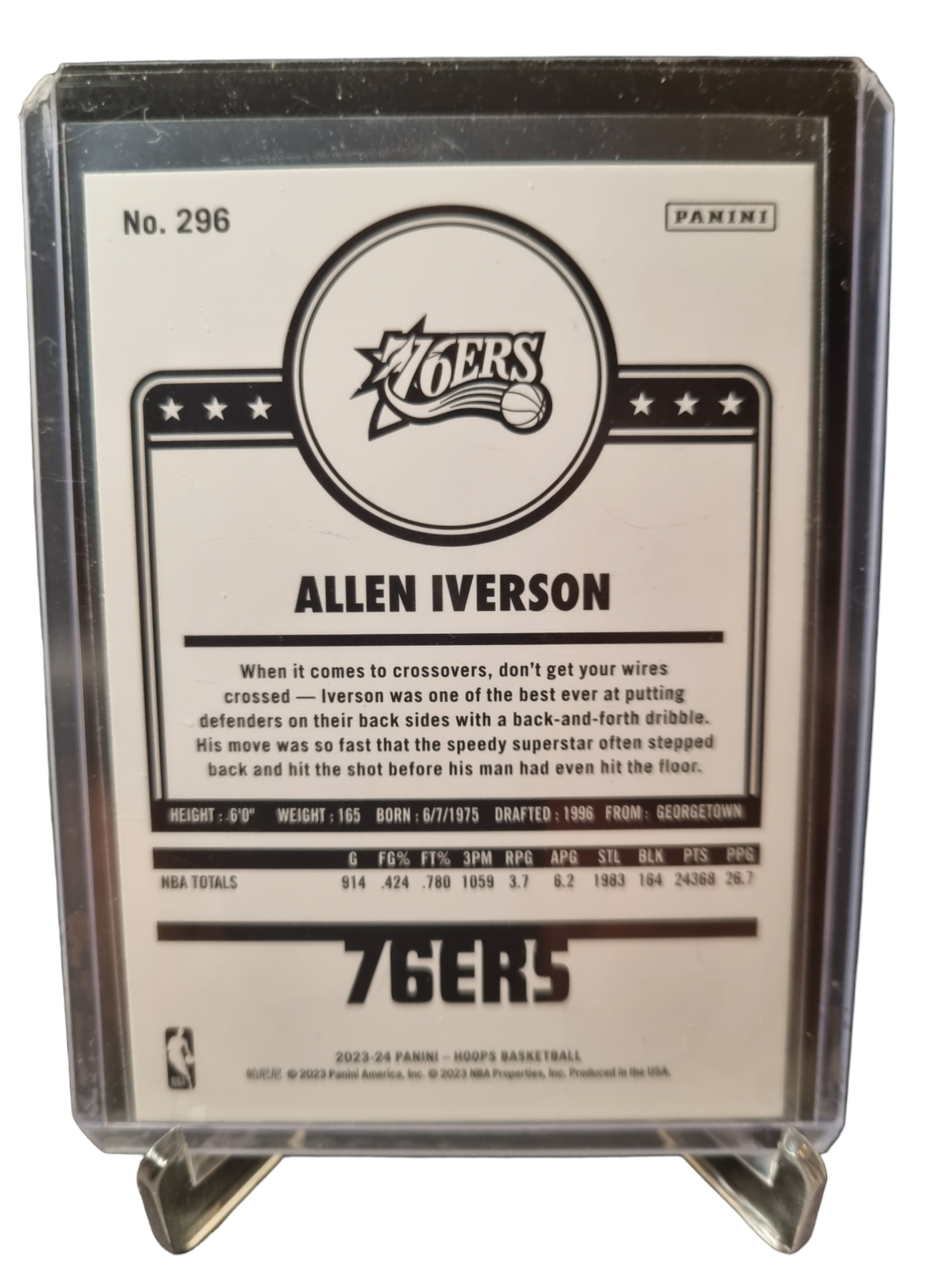 2023-24 Panini Hoops Winter #296 Allen Iverson