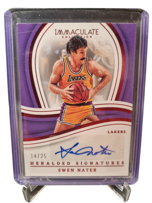 2022-23 Panini Immaculate #IHS-SWN Swen Nater Autograph 14/25