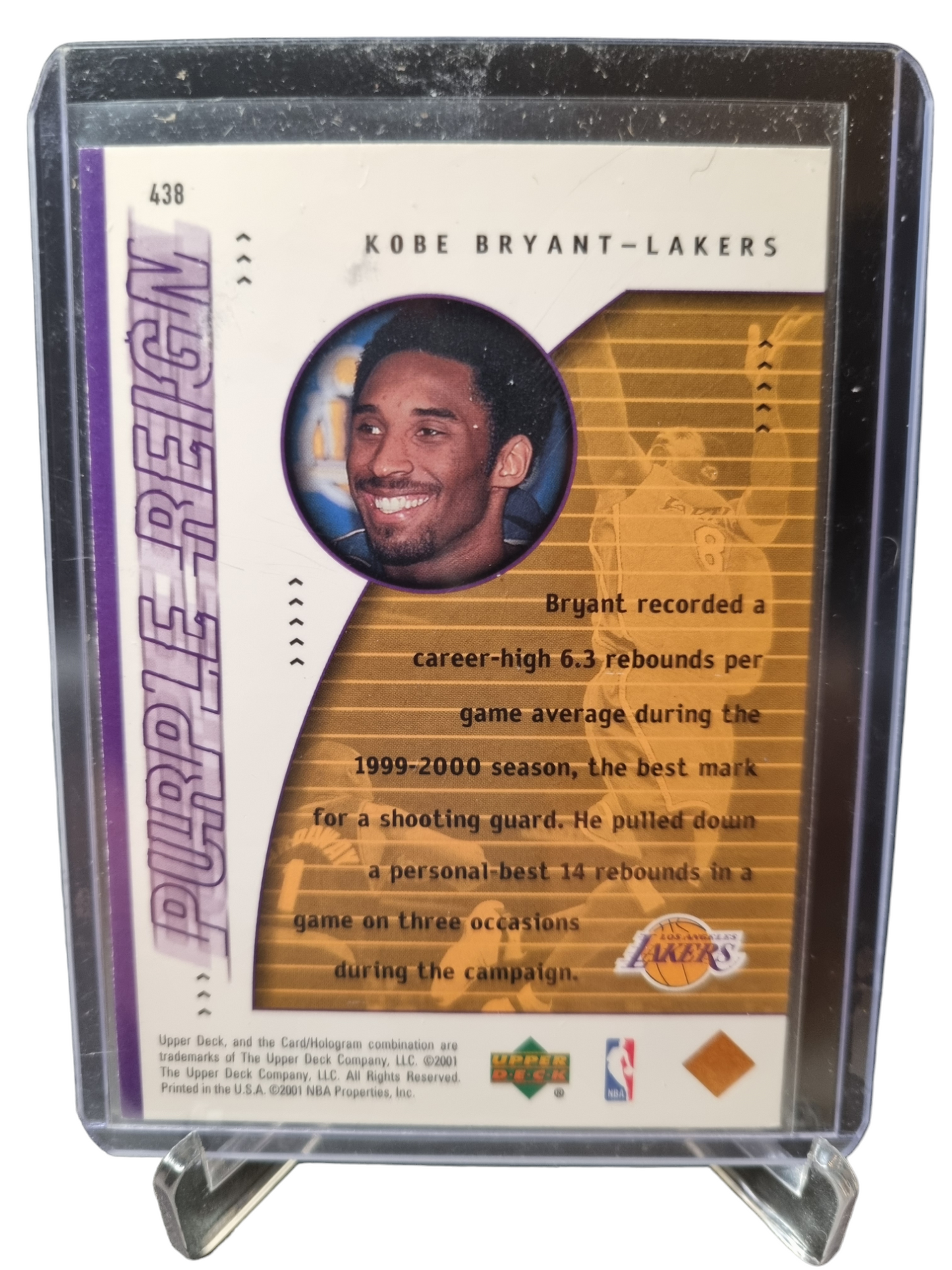 2001 Upper Deck #438 Kobe Bryant Purple Reign