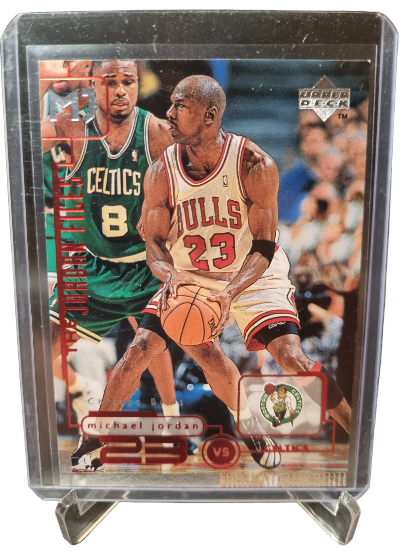 1996 Upper Deck #137 Michael Jordan 23 vs Celtics