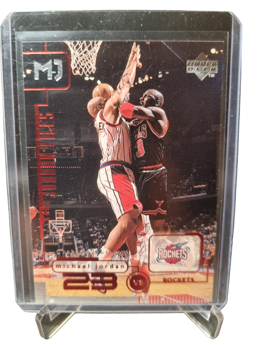 1996 Upper Deck #144 Michael Jordan 23 vs Rockets