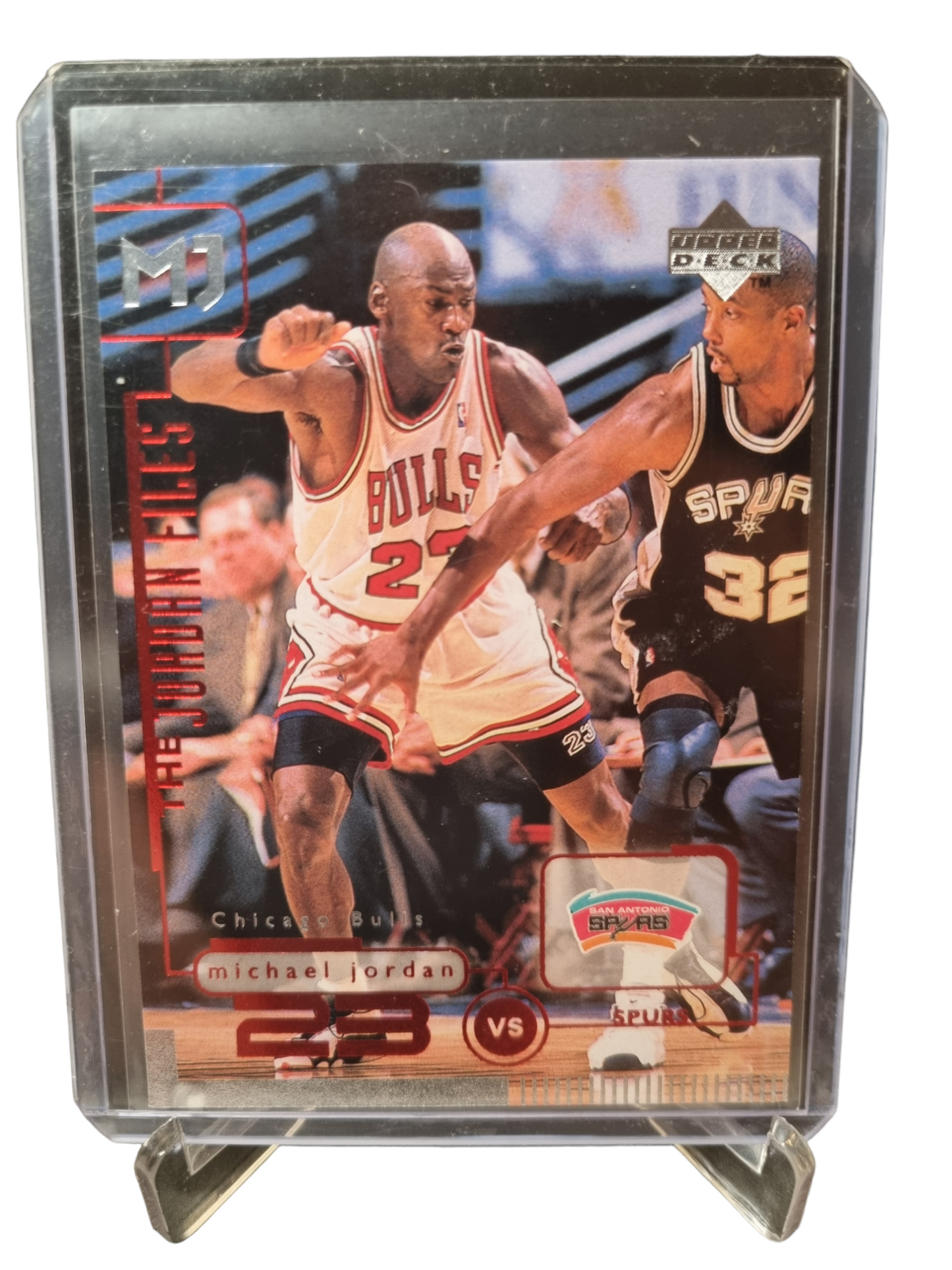 1996 Upper Deck #158 Michael Jordan 23 vs Spurs