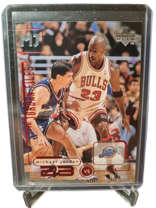 1996 Upper Deck #161 Michael Jordan 23 vs Jazz
