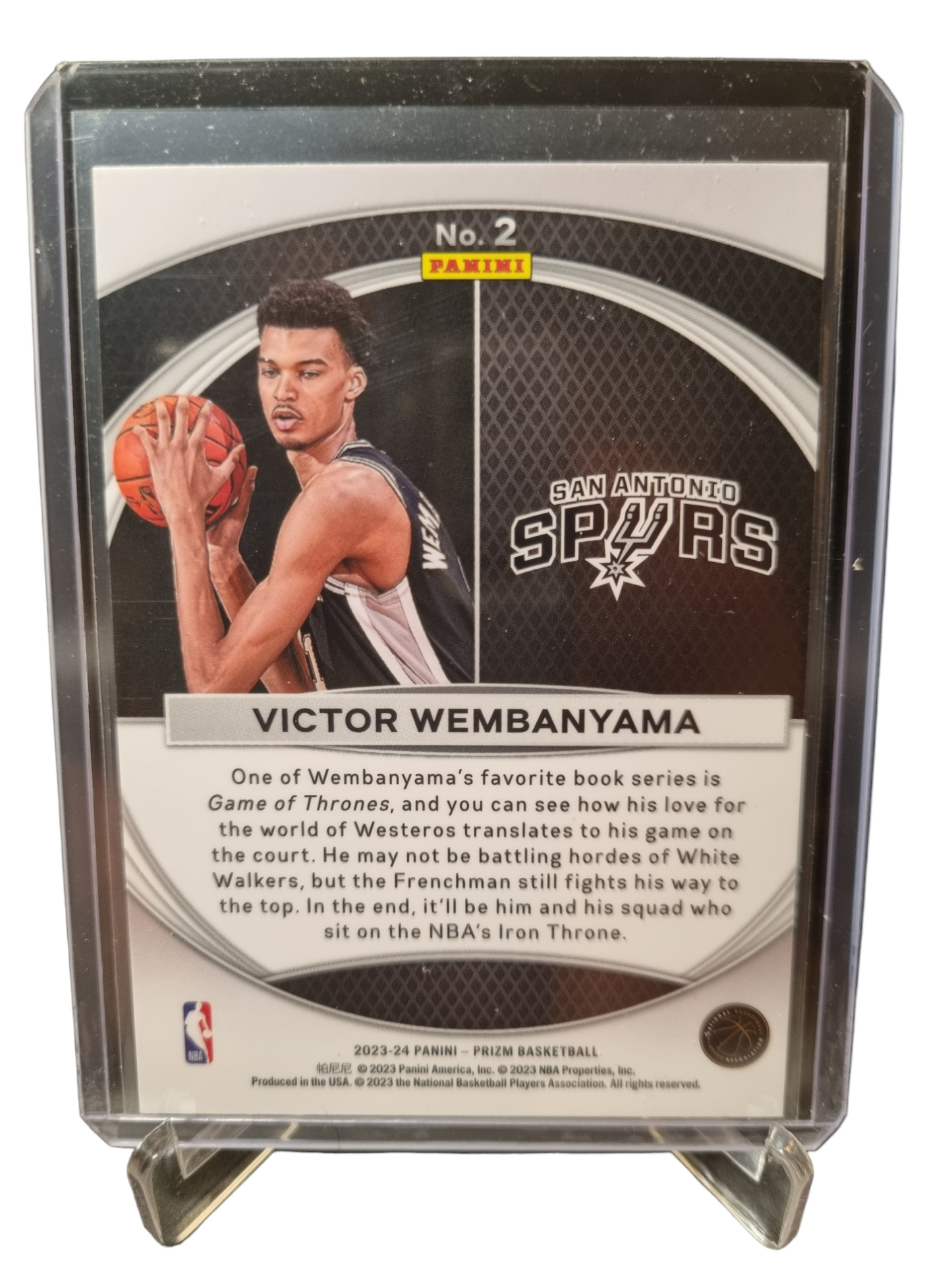 2023-24 Prizm #2 Victor Wembanyama Rookie Card Global Reach