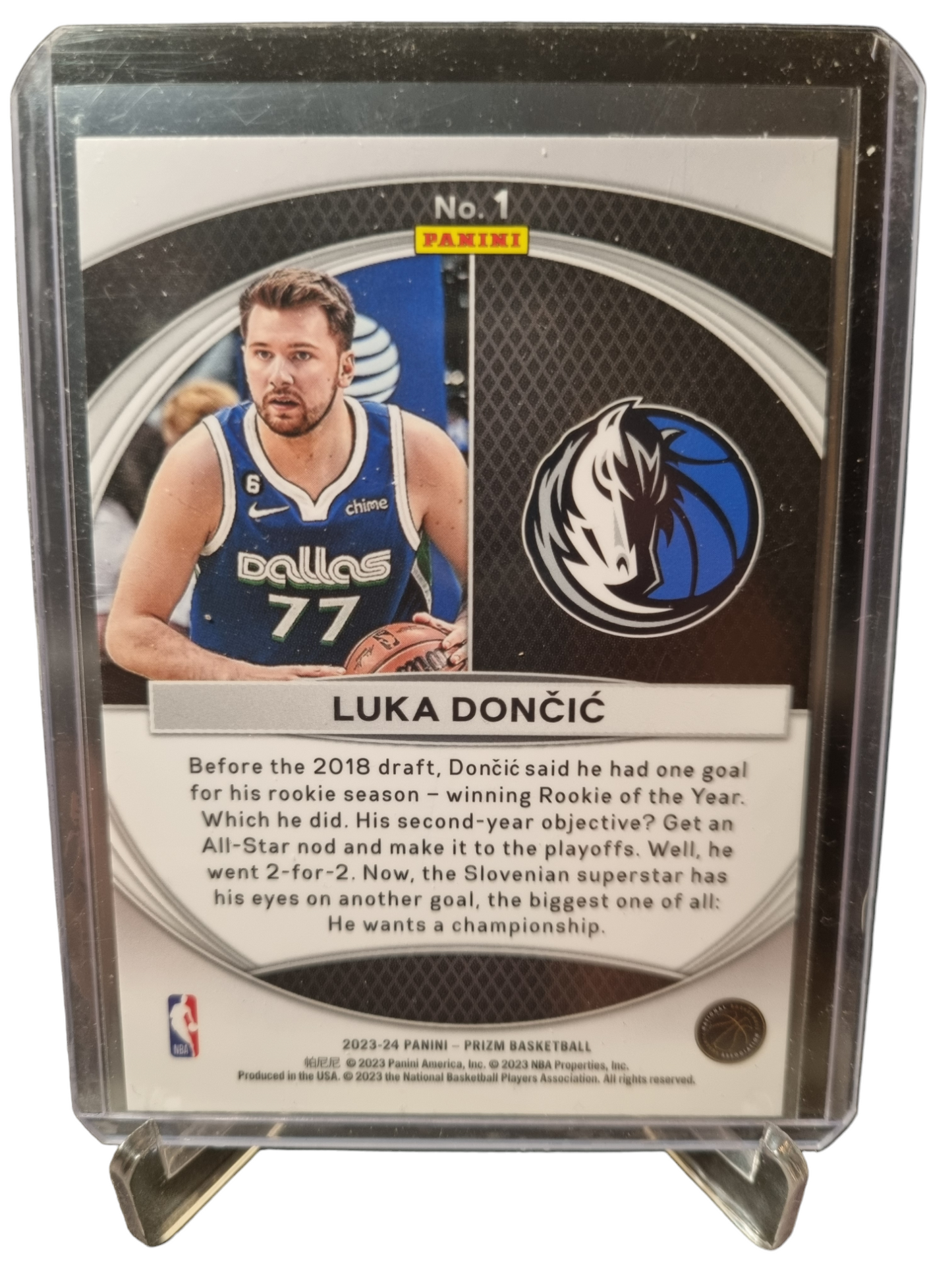 2023-24 Panini Prizm #1 Luka Doncic Global Reach