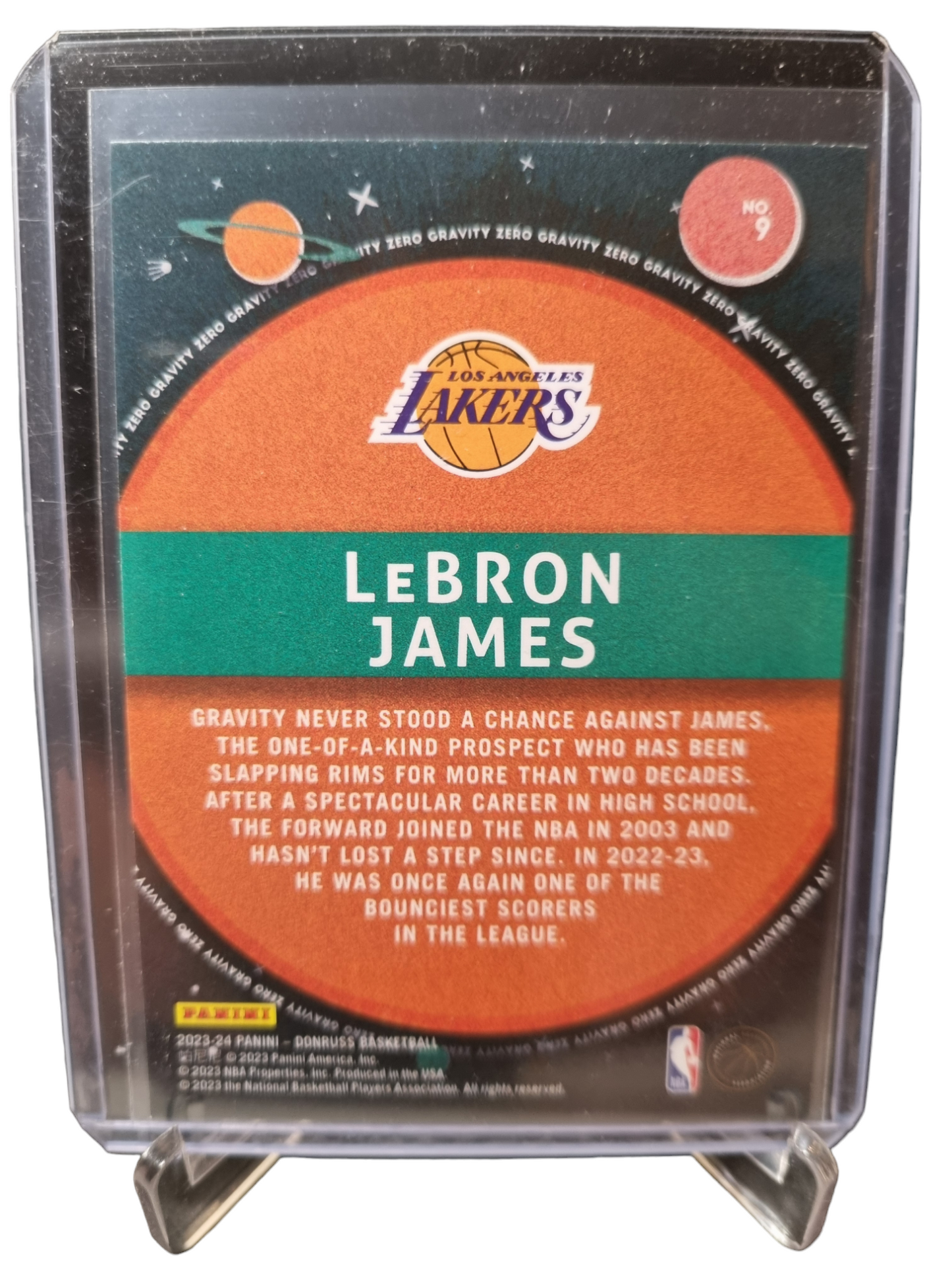 2023-24 Panini Donruss #9 Lebron James Zero Gravity