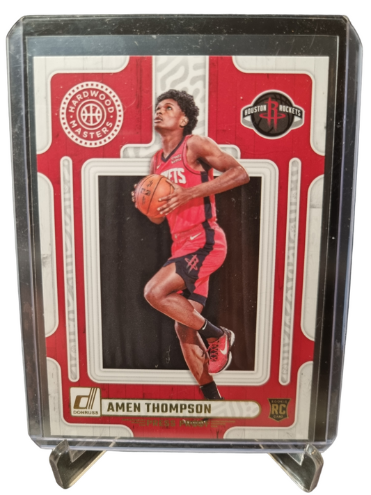 2023-24 Donruss #1 Amen Thompson Rookie Card Hardwood Masters Gold Press Proof
