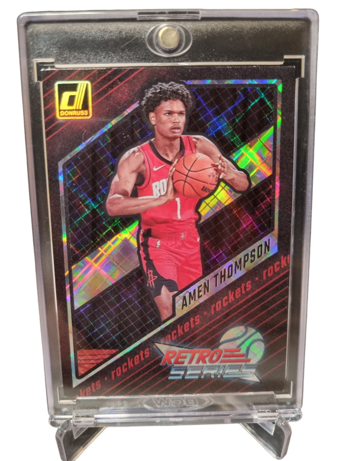 2023-24 Donruss #4 Amen Thompson Rookie Card Retro Series Diamond Donruss Exclusive SSP