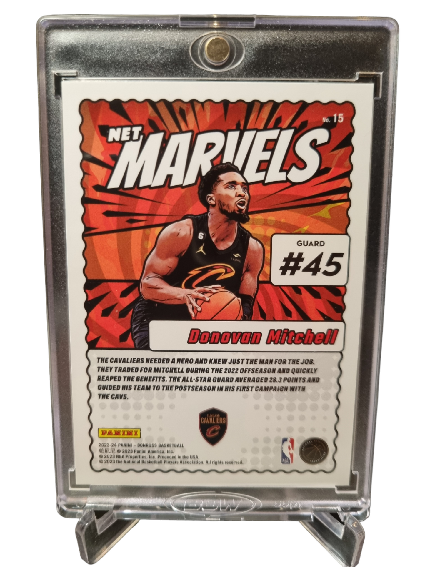 2023-24 Panini Donruss #15 Donovan Mitchell Net Marvels Diamond Donruss Exclusive SSP