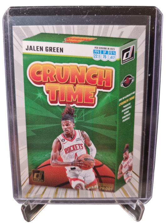 2023-24 Panini Donruss #9 Jalen Green Crunch Time Gold Press Proof