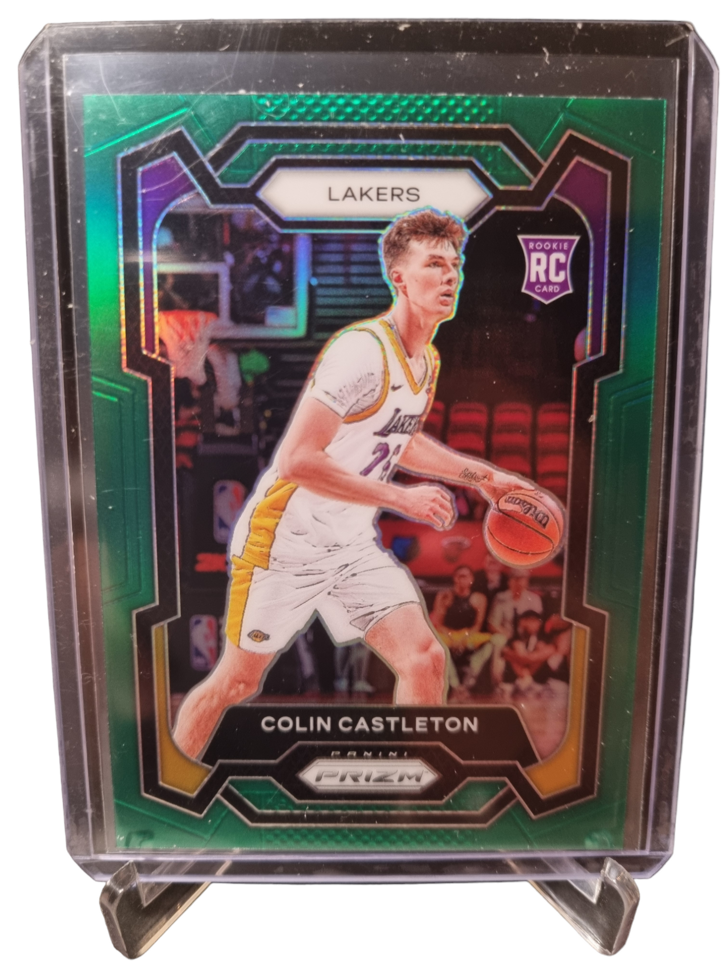 2023-24 Panini Prizm #287 Colin Castleton Rookie Card Green Prizm