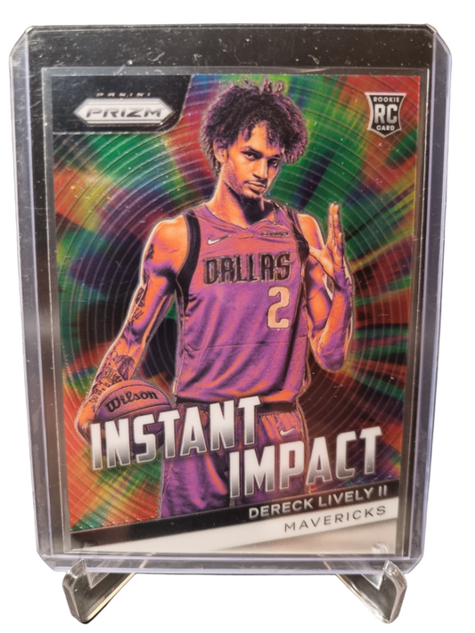 2023-24 Panini Prizm #14 Dereck Lively II Rookie Card Instant Impact