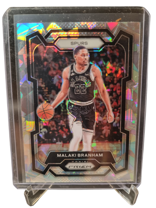 2023-24 Panini Prizm #270 Malaki Branham Silver Cracked Ice Prizm