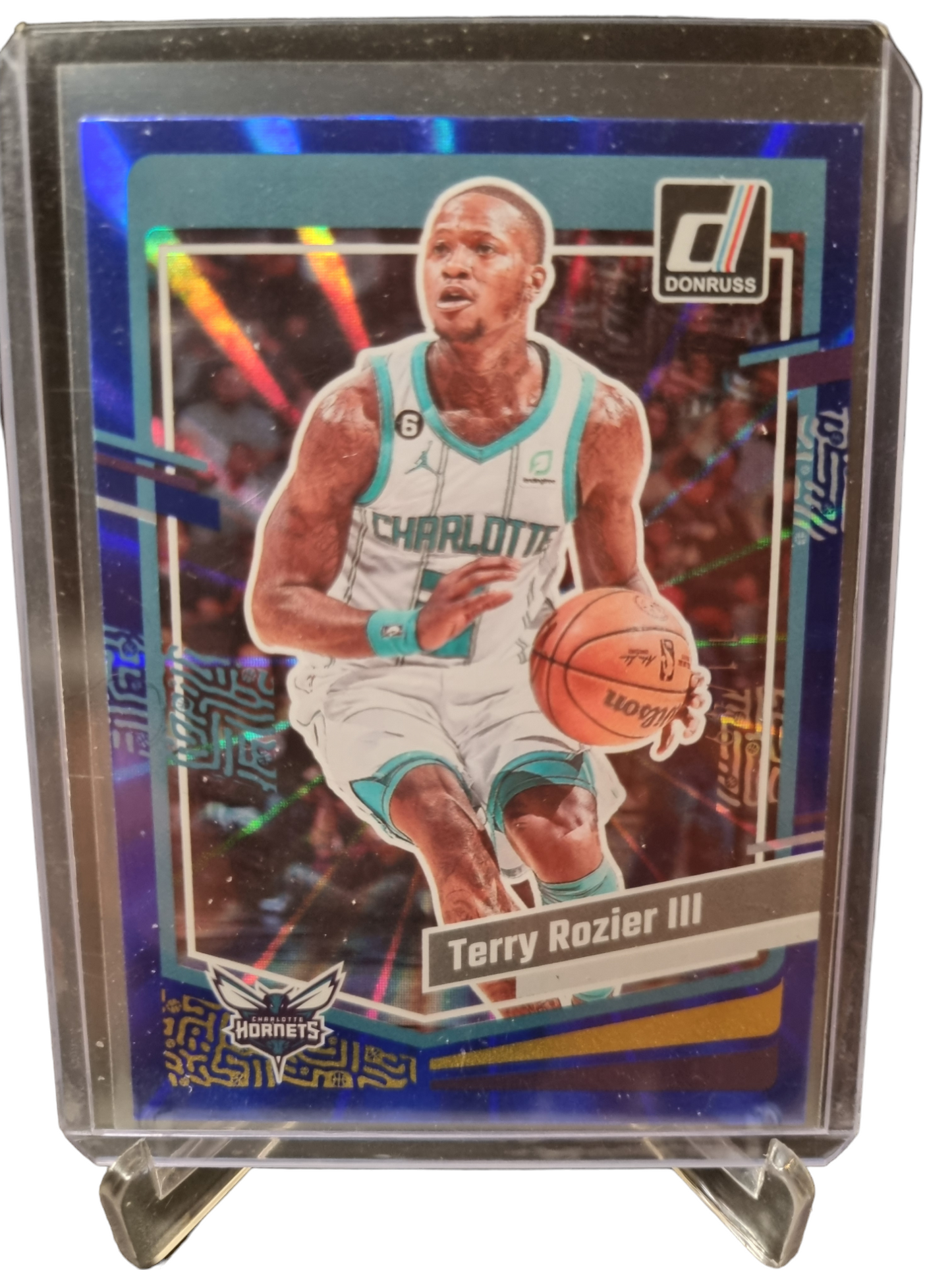 2023-24 Panini Donruss #120 Terry Rozier III Blue Laser Holo 11/49